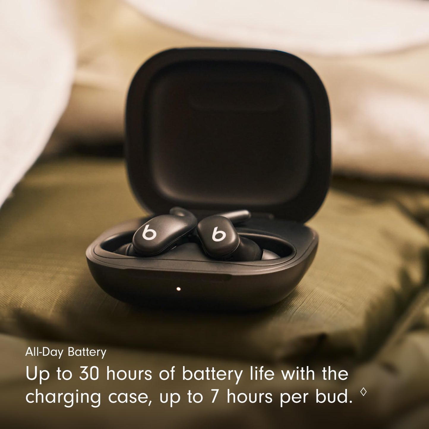 Beats - Powerbeats Fit - Wireless Noise-Cancelling Workout Earbuds with Ultimate Secure Fit, IPX4, Up to 30H of Battery Life & Charging case, Compatible with Apple & Android - Jet Black 🍁 All In One Marketplace Canada