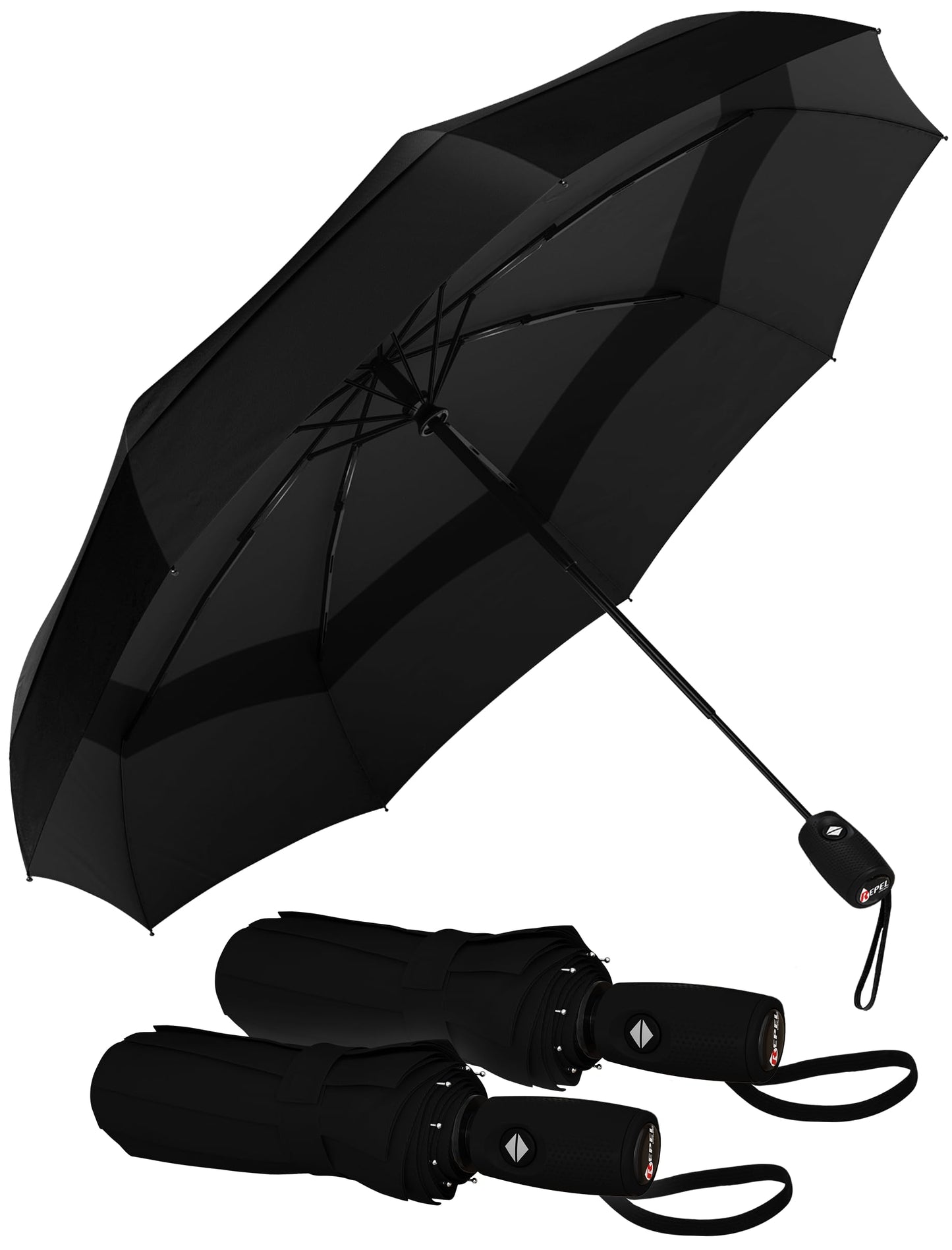 Repel Windproof Travel Umbrella - Compact & Withstands Winds up to 100MPH, Strongest Premium Auto Folding Umbrella for Rain and Sun - Durable, Light & Portable for Women & Men, Fits Backpack & Cars 🍁 All In One Marketplace Canada
