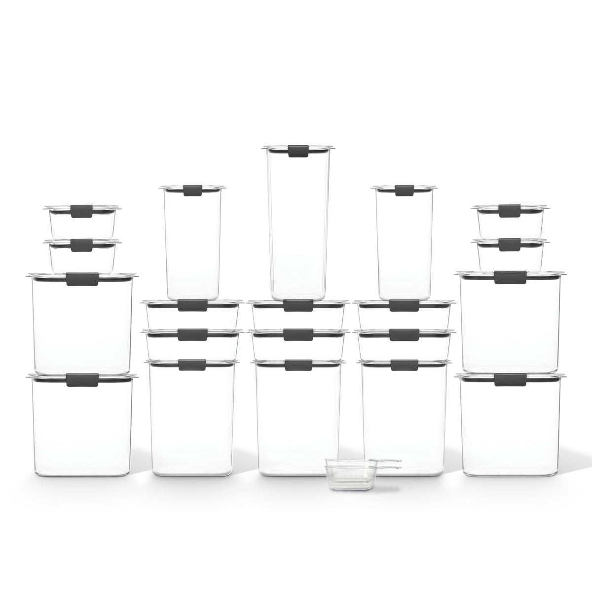 Rubbermaid Brilliance Pantry Containers, Airtight Food Storage Containers with Lids, BPA-Free, Set of 20 with 2 Scoops (42 Pieces Total) - Perfect for Kitchen and Pantry Organization 🍁 All In One Marketplace Canada