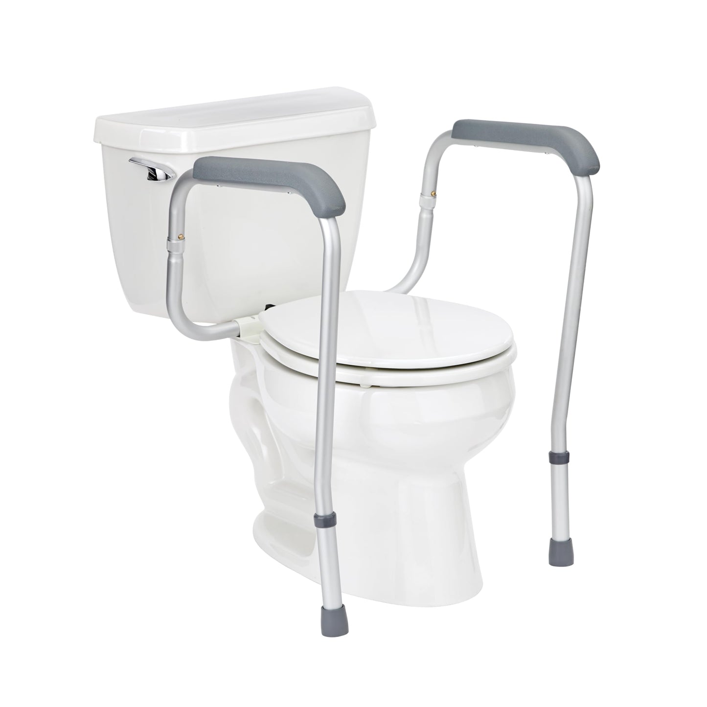 Medline Toilet Safety Rail for Seniors with Easy Installation; Height Adjustable Toilet Safety Frame; Bathroom Assist Rail with Armrests; Bathroom Safety; 250 lb. Weight Capacity 🍁 All In One Marketplace Canada