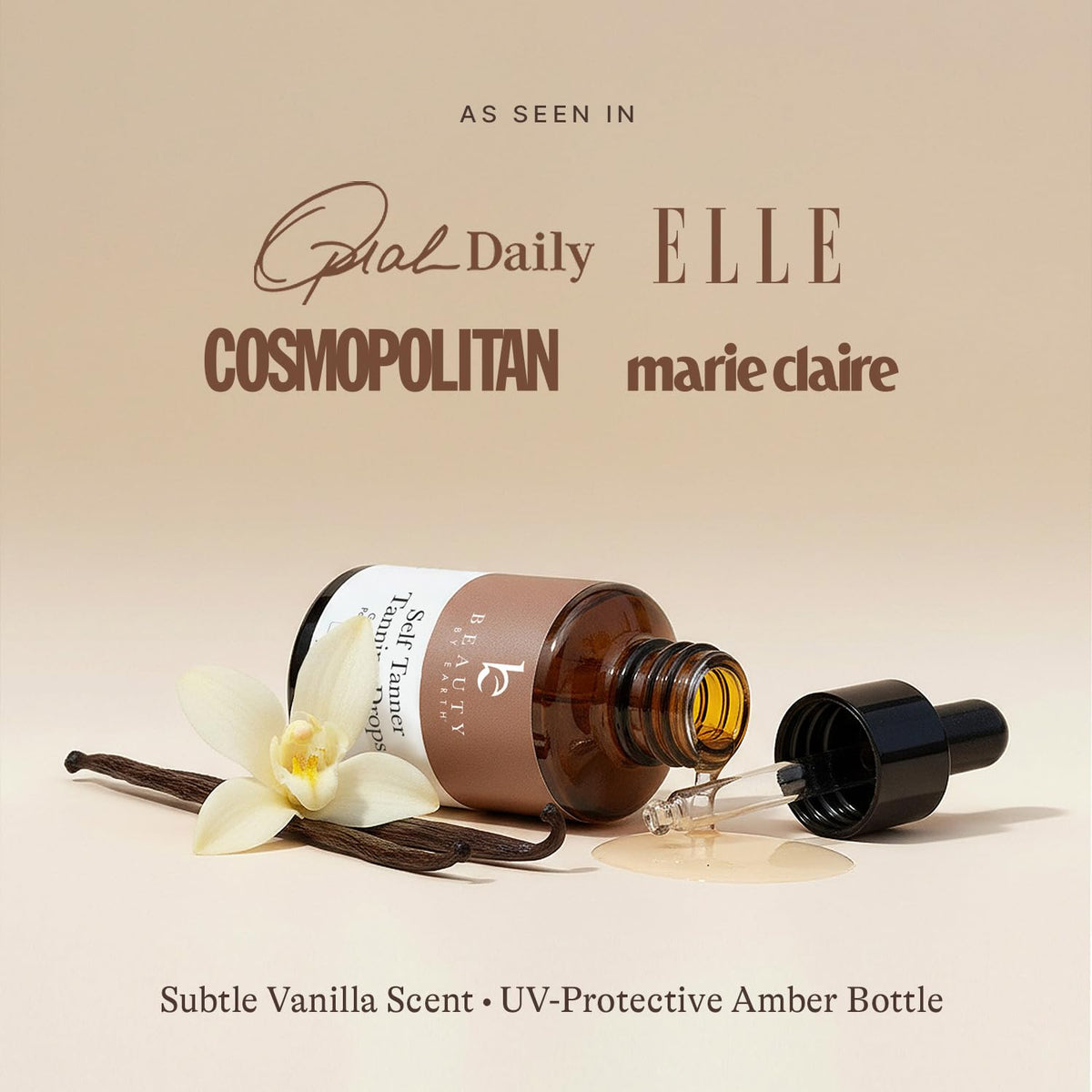 Self Tanning Drops - Natural & Organic Ingredients, Medium Face Tanning Drops to Add to Lotion, Moisturizing Bronzing Tanner for Face & Body, Toxin Free Tanner for Fake Tan 🍁 All In One Marketplace Canada