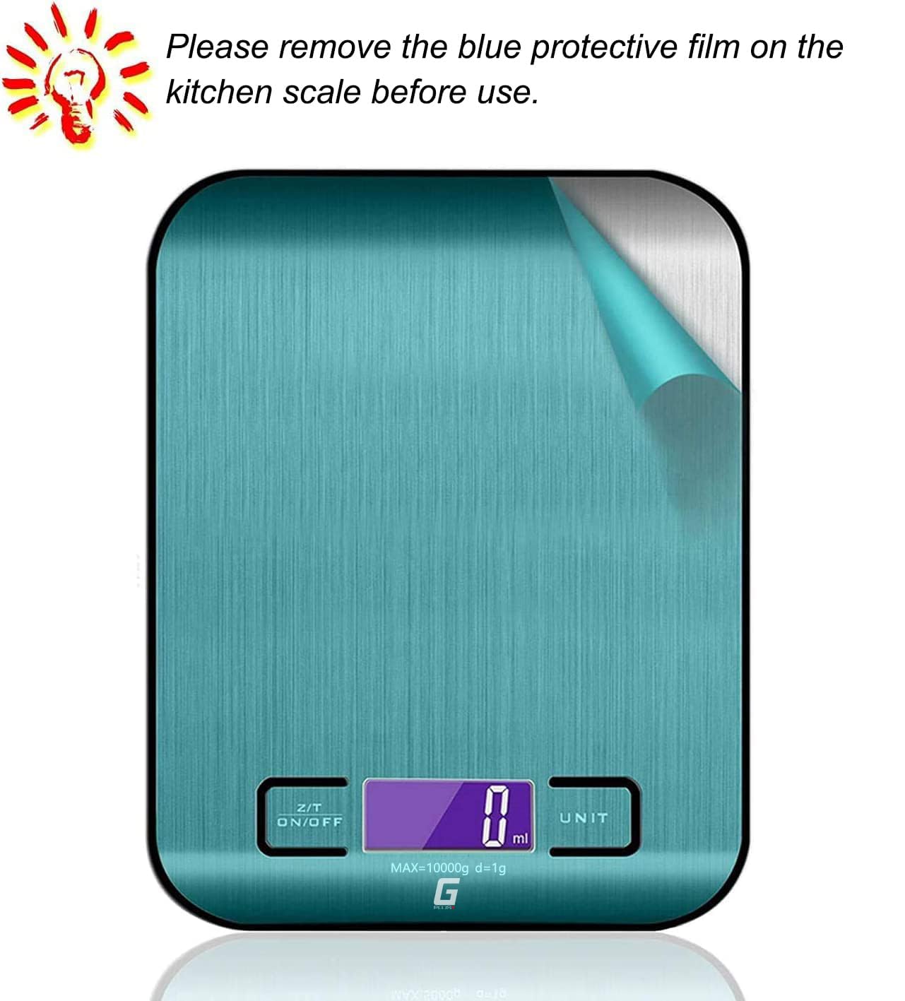 Food Scale, GPlus+ Digital Kitchen Scale, Highly Accurate 5000g/11lb x 0.1oz, Food Scale for Cooking, Baking and Weight Loss, Kitchen Scale with Backlit - Batteries Included 🍁 All In One Marketplace Canada
