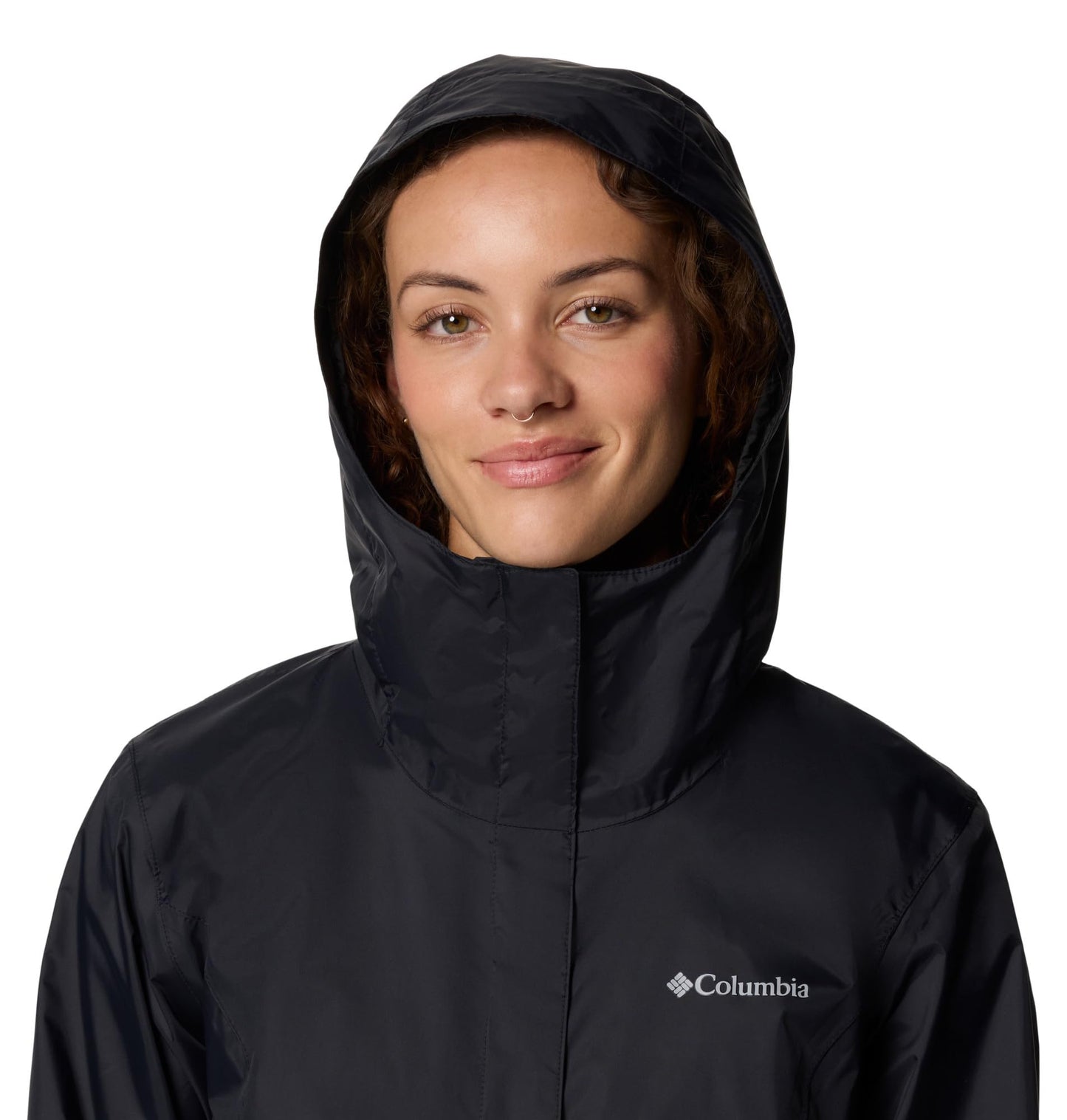 Columbia Womens Arcadia II Waterproof Rain Jacket, Black, X-Large 🍁 All In One Marketplace Canada