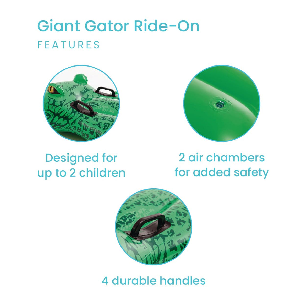 Intex Giant Gator Ride-On, 80" X 45", for Ages 3+ 🍁 All In One Marketplace Canada