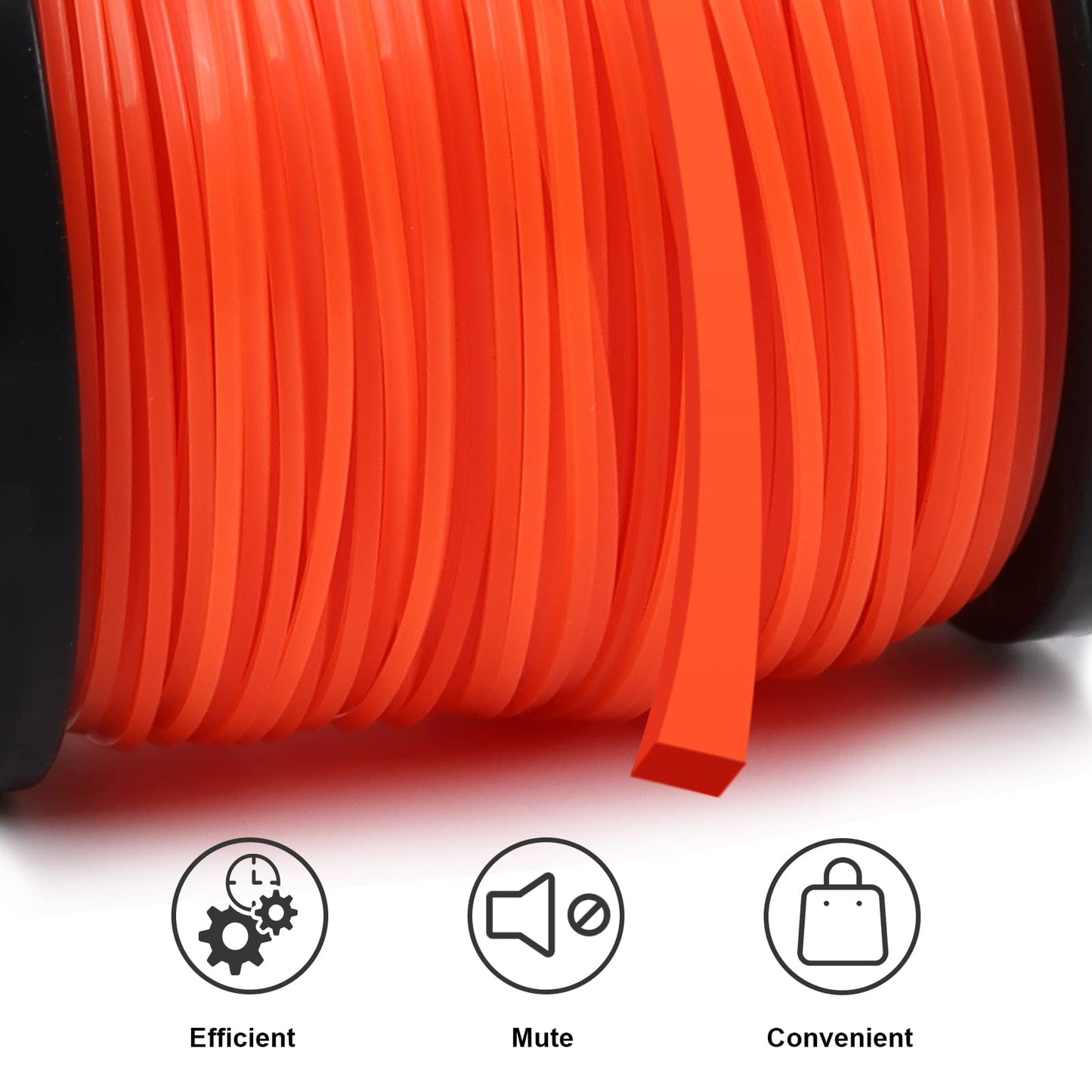 VIABRICO 0.080 Inch Trimmer Line, 0.080" Weed Wacker Eater String, Commercial Grade Square Nylon String Trimmer Line Replacement for String Trimmer Weed Trimmer .080"-425ft-1.35lb-Spool 🍁 All In One Marketplace Canada