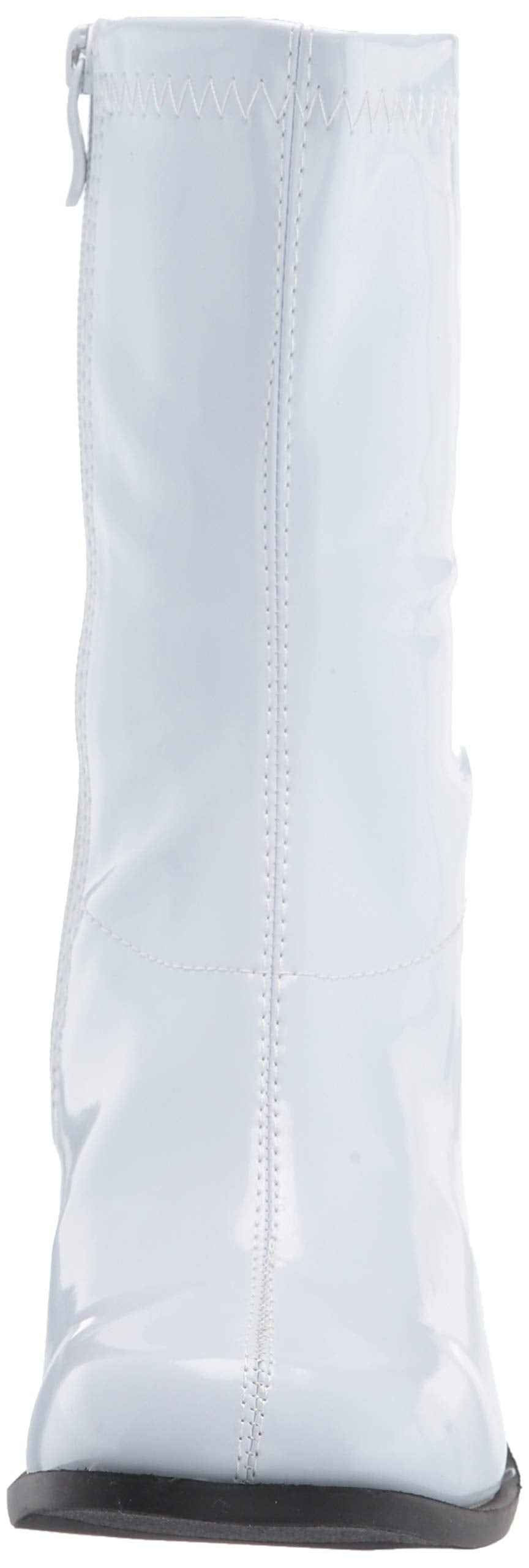 Ellie Shoes Women's Halloween Fashion Boot, White/Patent Shiny, 12