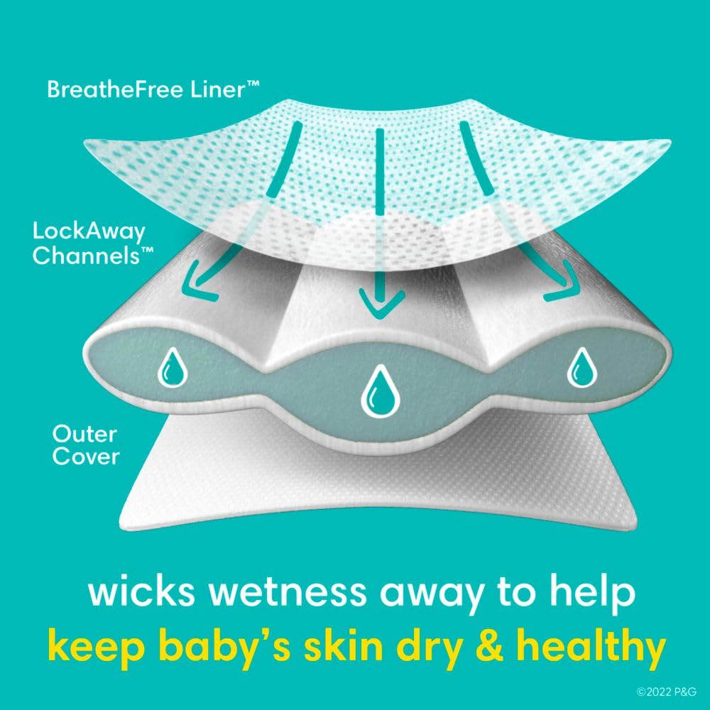 Pampers Swaddlers Diapers, Size S8, Absorbent, Keeps Baby Dry and Comfortable, Skin Safe Disposable Baby Diaper, 1 Pack (Count of 58) 🍁 All In One Marketplace Canada