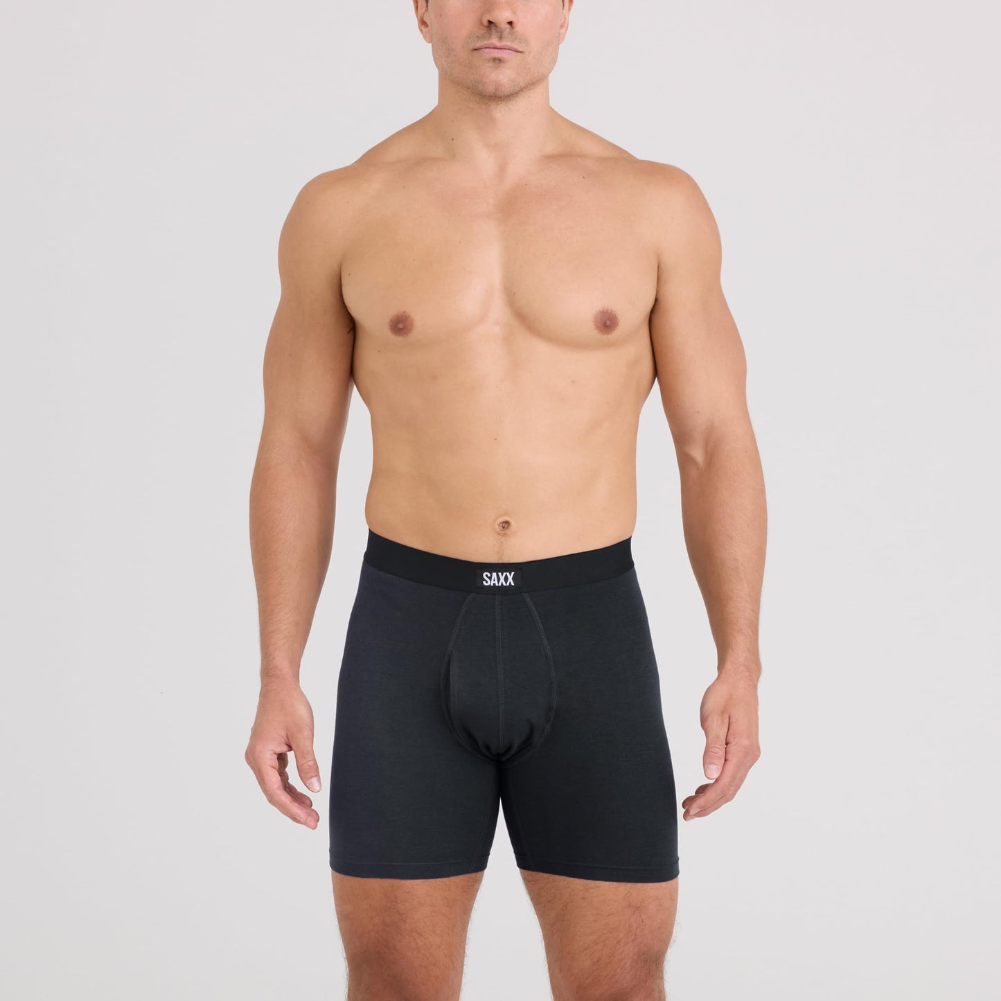 SAXX Underwear Co. Men's Core Cotton Boxer Brief Fly 3-Pack, Black/Shade/Dark Denim, X-Large 🍁 All In One Marketplace Canada