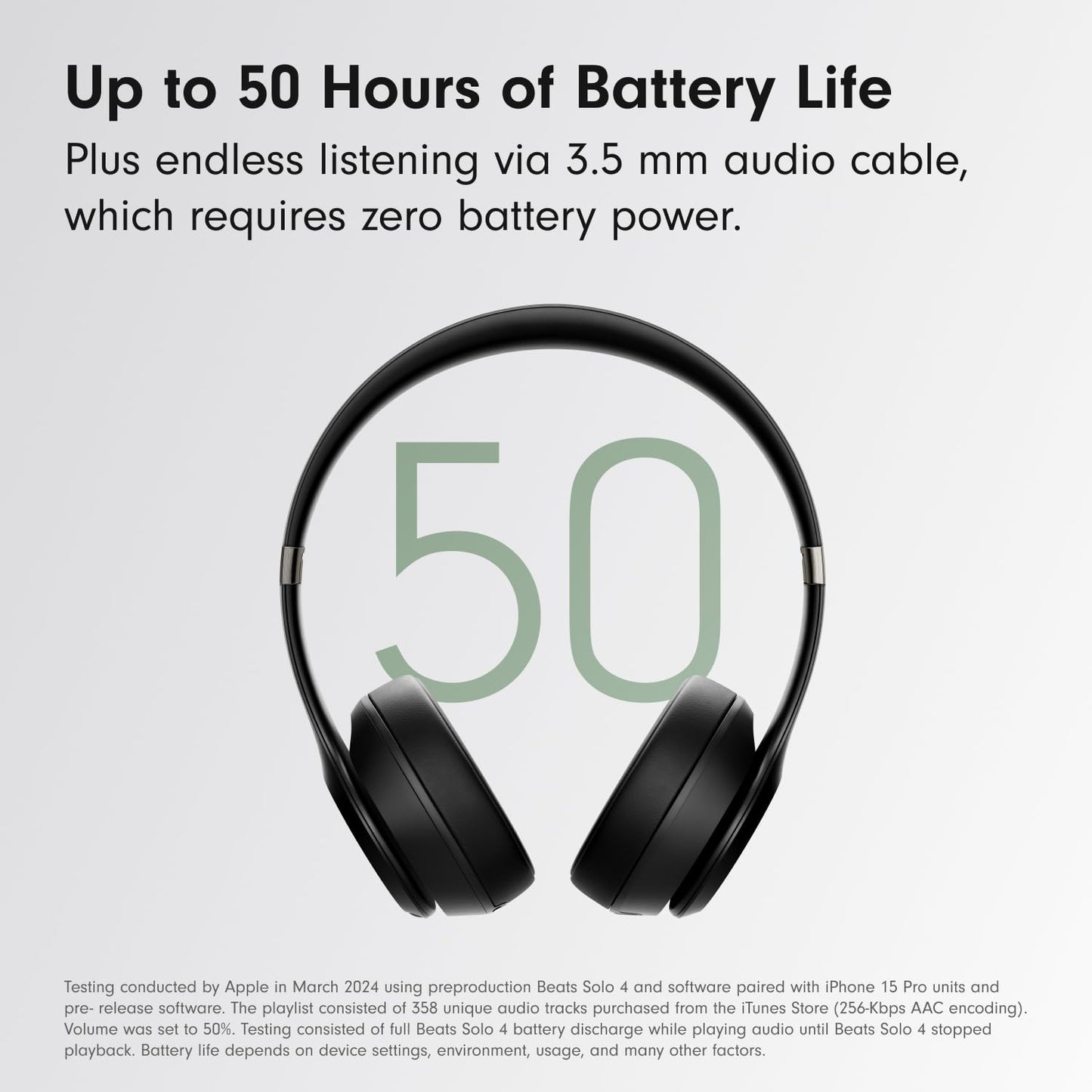 Beats Solo 4 - Wireless Bluetooth On-Ear Headphones, Apple & Android Compatible, Up to 50 Hours of Battery Life - Matte Black 🍁 All In One Marketplace Canada
