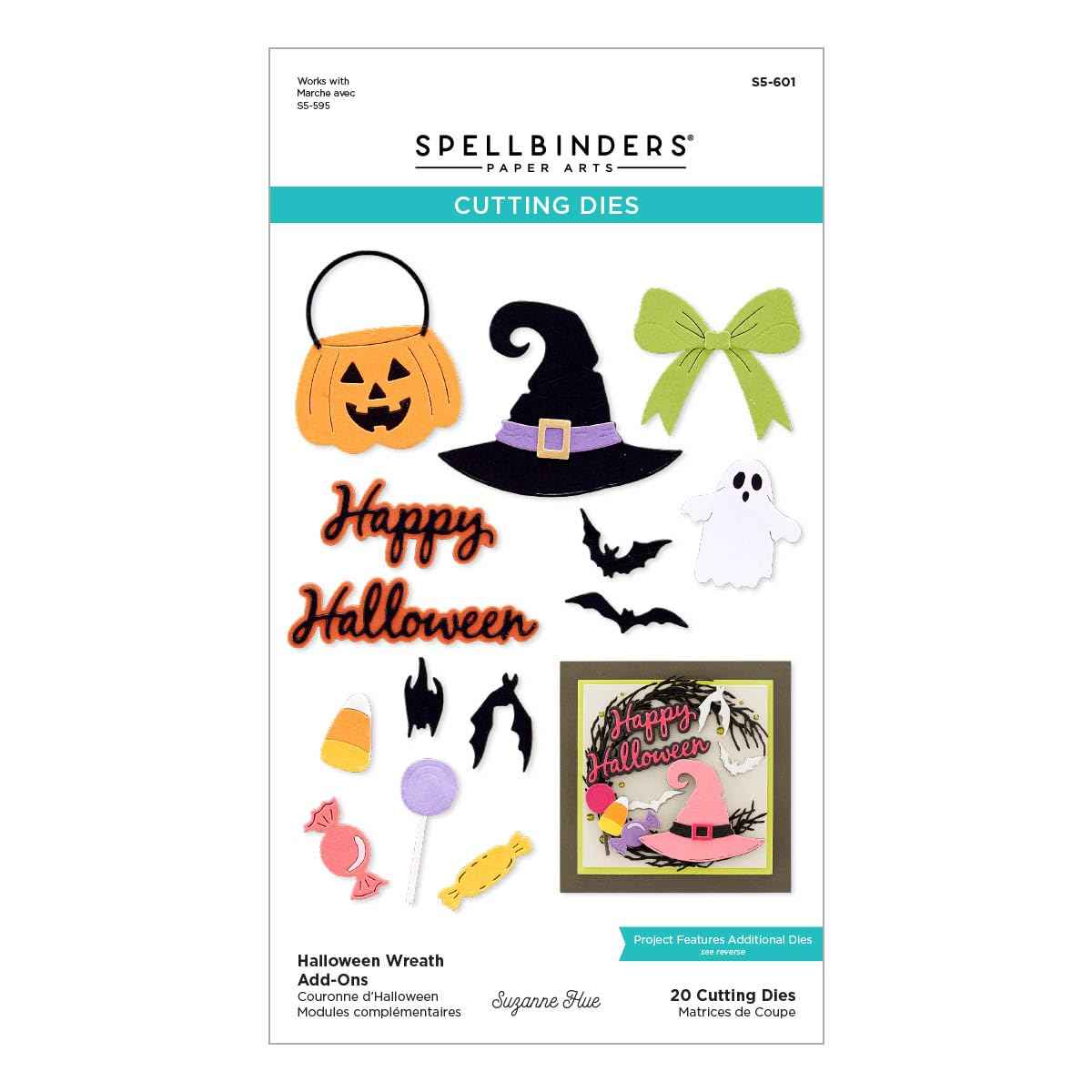 Spellbinders Halloween Wreath Add-Ons Etched Dies by Suzanne Hue, Metal