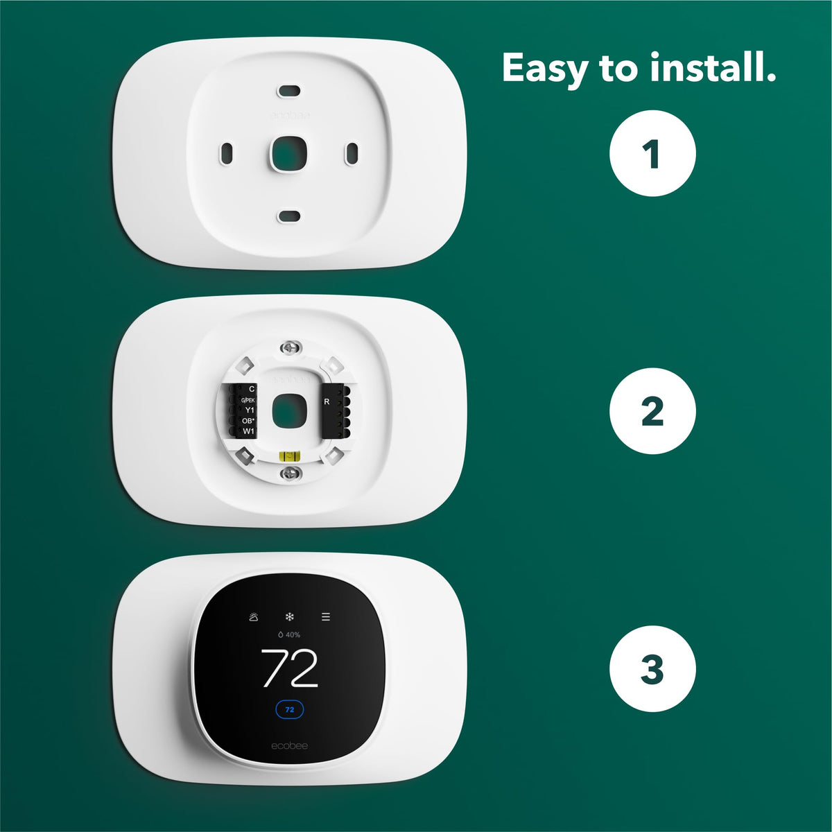 ecobee Trim Plate for Smart Thermostat Essential - Thermostat Accessory 🍁 All In One Marketplace Canada