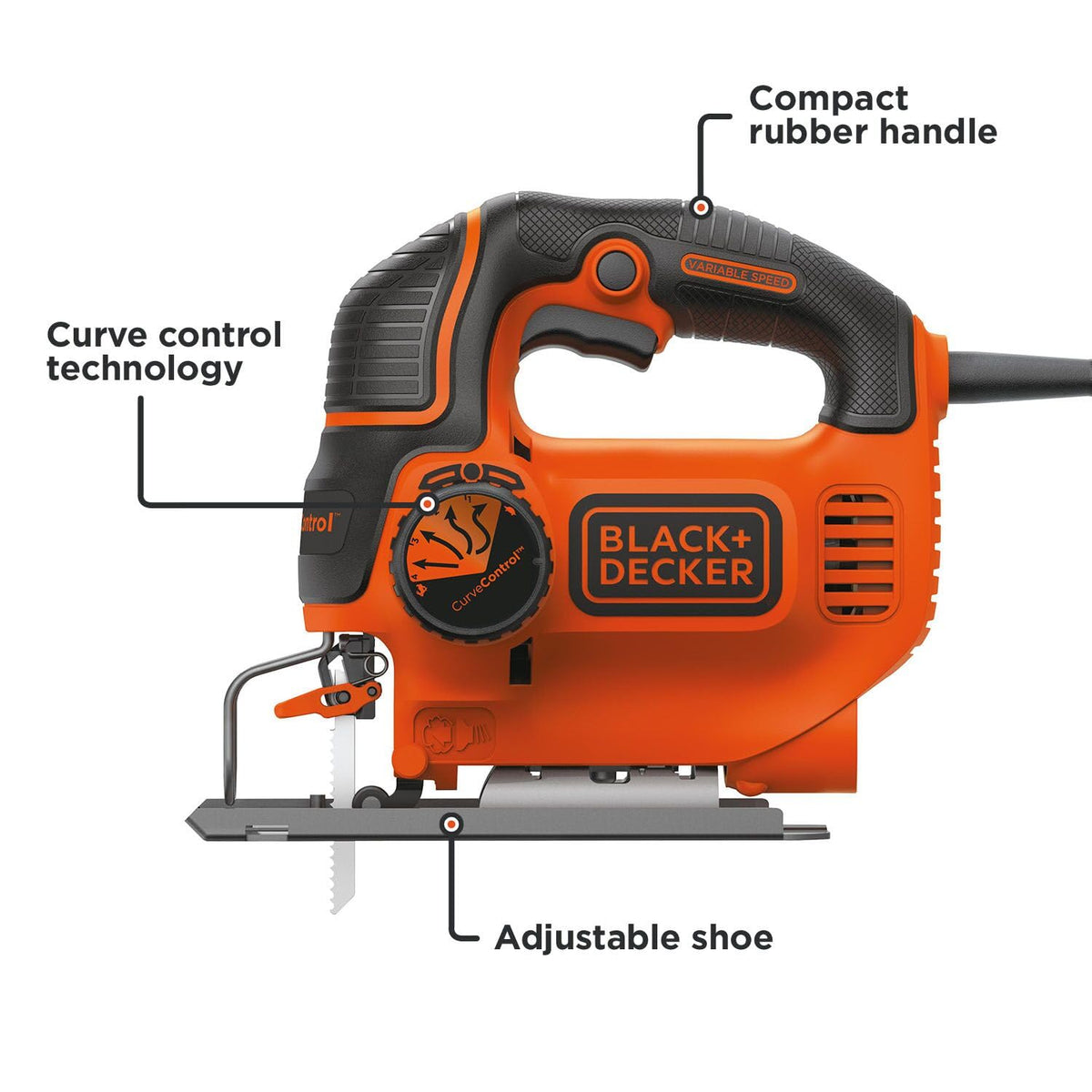 BLACK+DECKER Jig Saw, Smart Select, 5.0-Amp (BDEJS600C) 🍁 All In One Marketplace Canada
