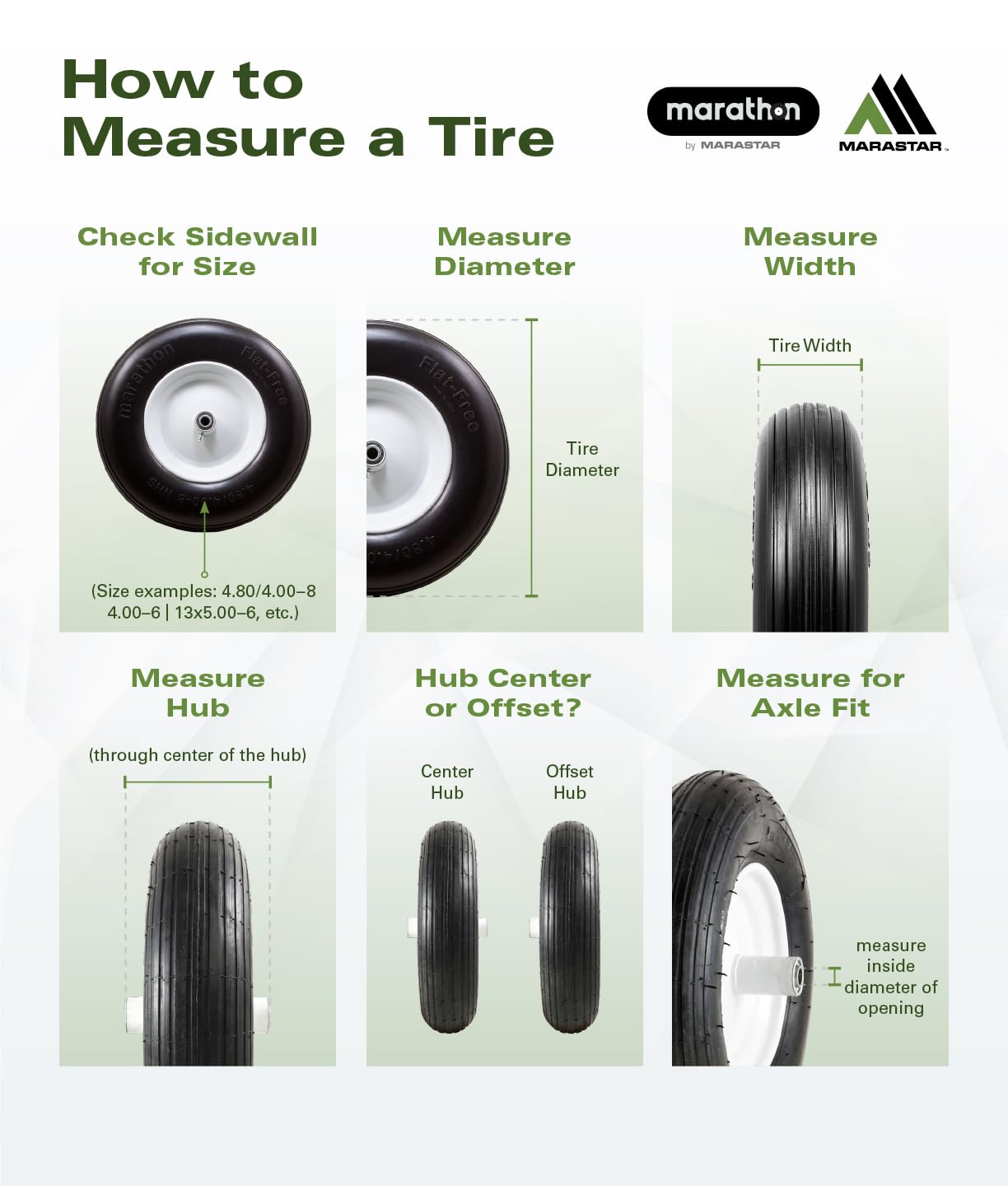 Easy Fit 4.00-6 Flat-Free Wheel Assembly for Residential Wheelbarrow Black 🍁 All In One Marketplace Canada