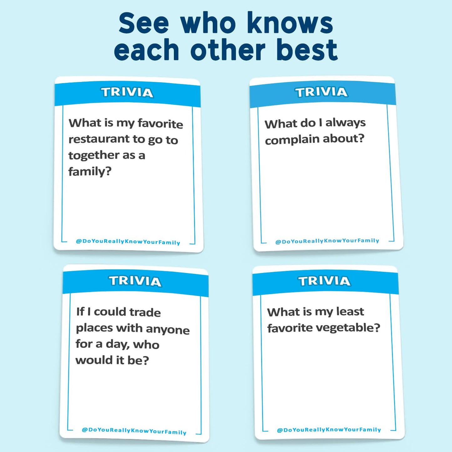 Do You Really Know Your Family? A Fun Family Card Game Filled with Conversation Starters and Silly Challenges - Great for Kids 8+, Teens and Adults 🍁 All In One Marketplace Canada