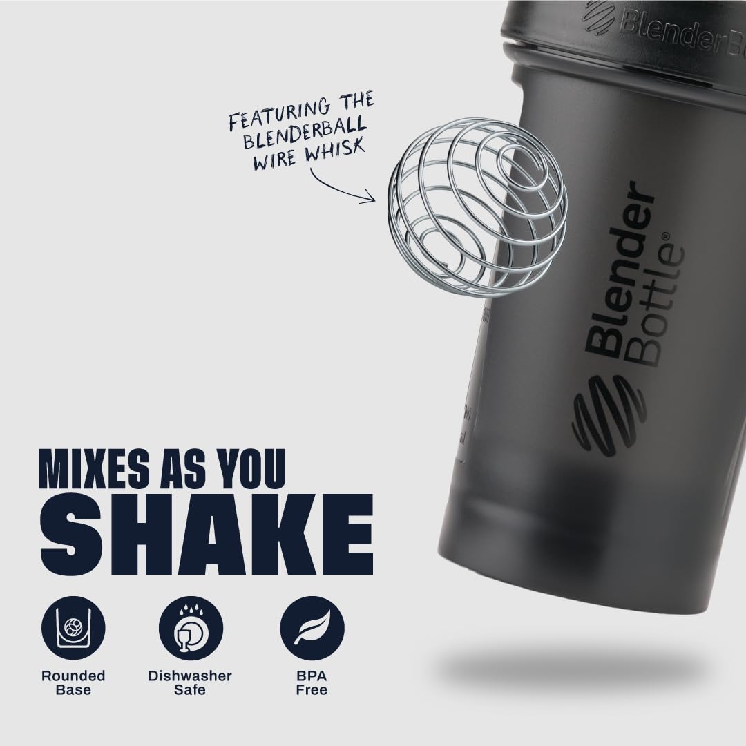BlenderBottle Classic V2 Shaker Bottle Perfect for Protein Shakes and Pre Workout, 45-Ounce, Black 🍁 All In One Marketplace Canada