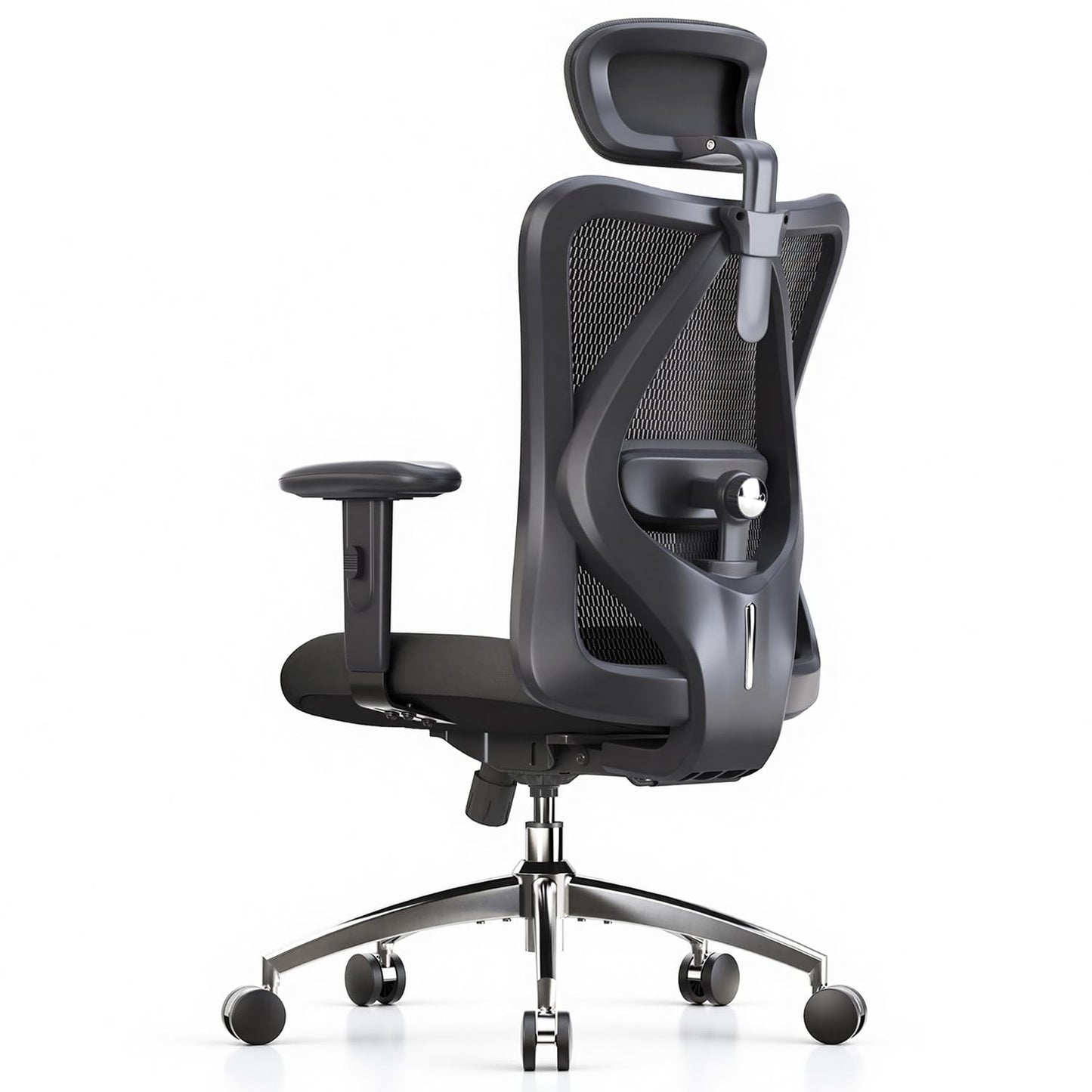 SIHOO Ergonomic Office Chair Computer Chair Desk Chair, Adjustable Headrests Chair Backrest and Armrest's Mesh Chair (Black) 🍁 All In One Marketplace Canada