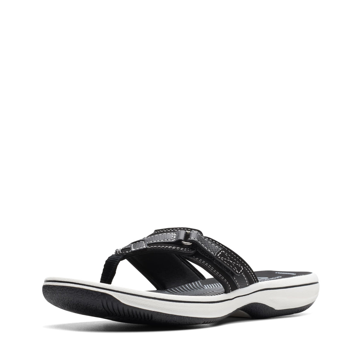 Clarks Women's Breeze Sea Flip-Flop, Black Synthetic, 10 🍁 All In One Marketplace Canada