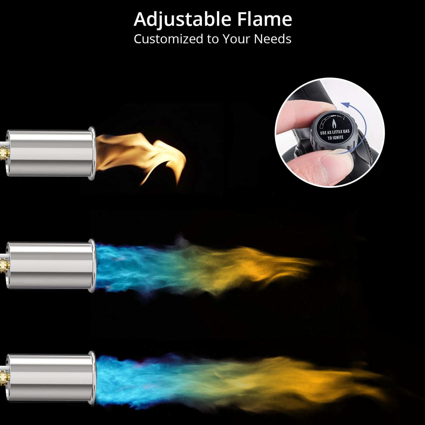 Sondiko Powerful Propane Torch L8010, Gas Welding Equipment,Propane Torch Head with Igniter, Blow Torch, Campfire Starter, Adjustable Flamethrower Gun for BBQ and Baking(Propane Tank NOT Included) 🍁 All In One Marketplace Canada