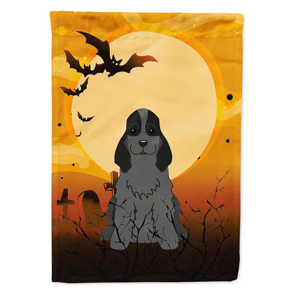 Caroline's Treasures BB4358CHF Halloween Cocker Spaniel Black Flag Canvas House Size, Large, Multicolor