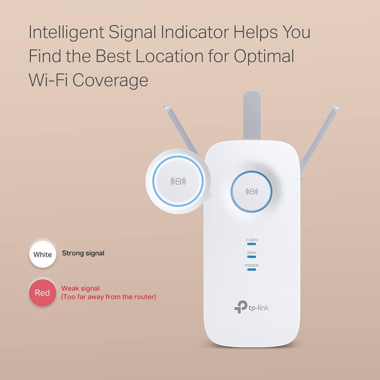 TP-Link AC1900 WiFi Extender (RE550), Covers Up to 2800 Sq.ft and 35 Devices, 1900Mbps Dual Band Wireless Repeater, Internet Booster, Gigabit Ethernet Port 🍁 All In One Marketplace Canada