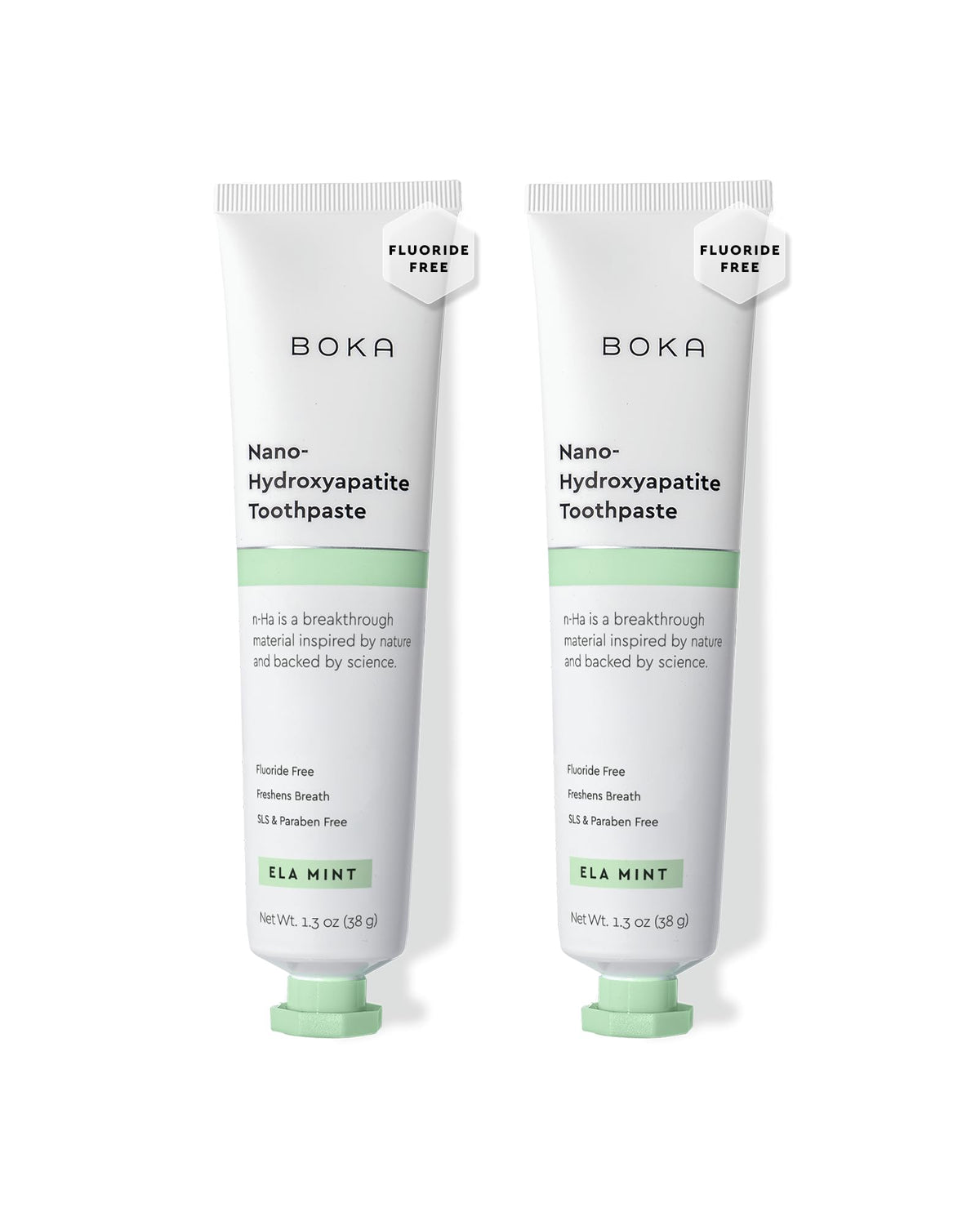 Boka Fluoride Free Toothpaste, Nano Hydroxyapatite Toothpaste, Appropriate for Sensitive Teeth - for Adult Oral Care - Ela Mint Flavor, 1.3 Fl Oz 2Pk US Manufactured 🍁 All In One Marketplace Canada