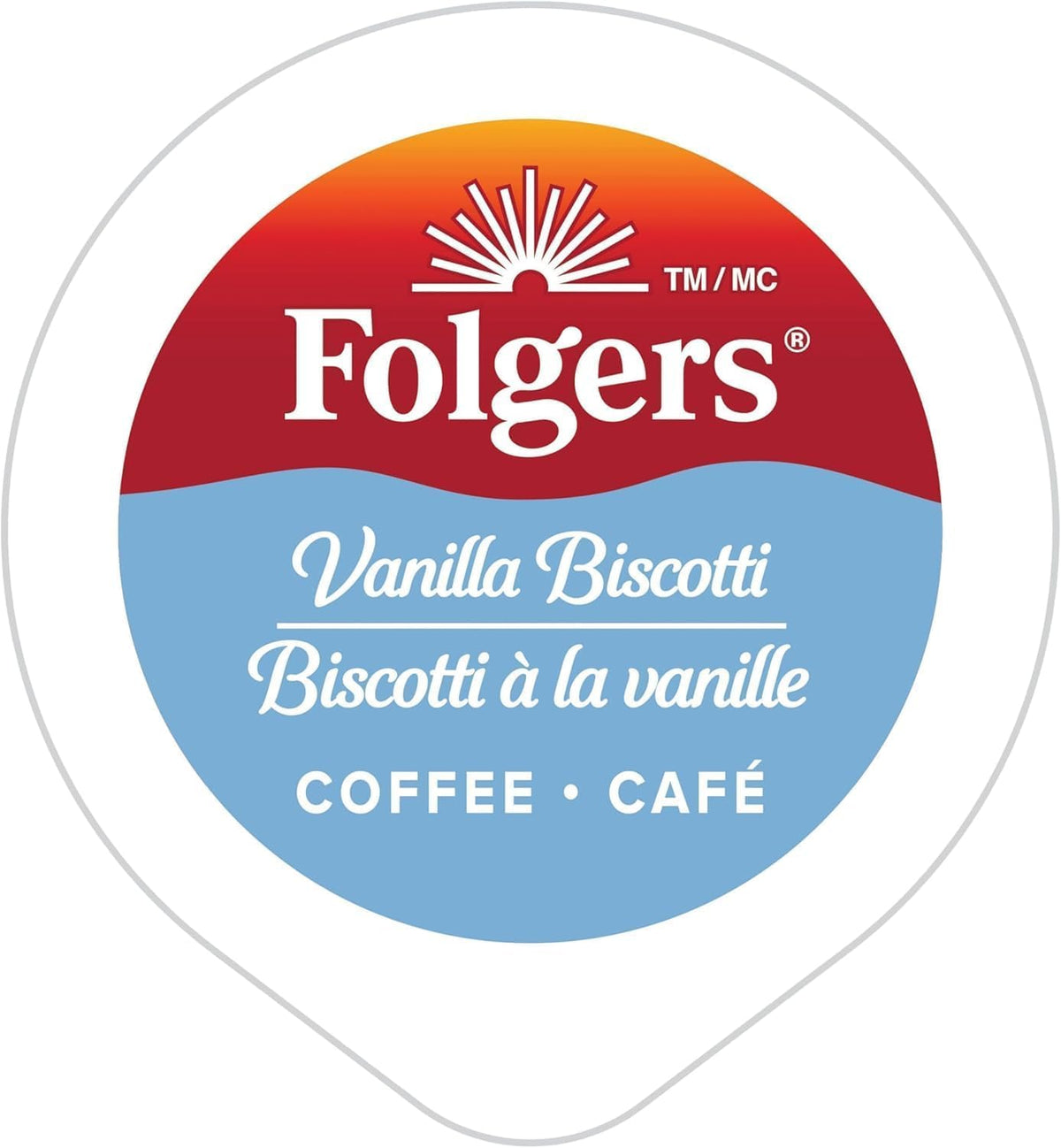 Folgers Vanilla Biscotti Flavoured Light Roast Coffee Pods, Single Serve One Cup Pods made with Arabica Beans for Hot or Iced Drinks, 30 Count (Pack of 1) 🍁 All In One Marketplace Canada