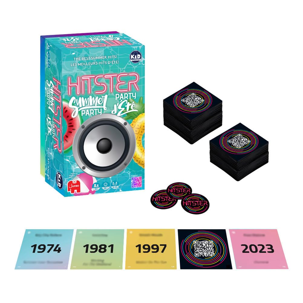 HITSTER - Summer Party - The Ultimate Music Trivia Party Game for Adults and Families - All-Time Playlist with The Greatest Hits - 2 to 10 Players Ages 16+ 🍁 All In One Marketplace Canada