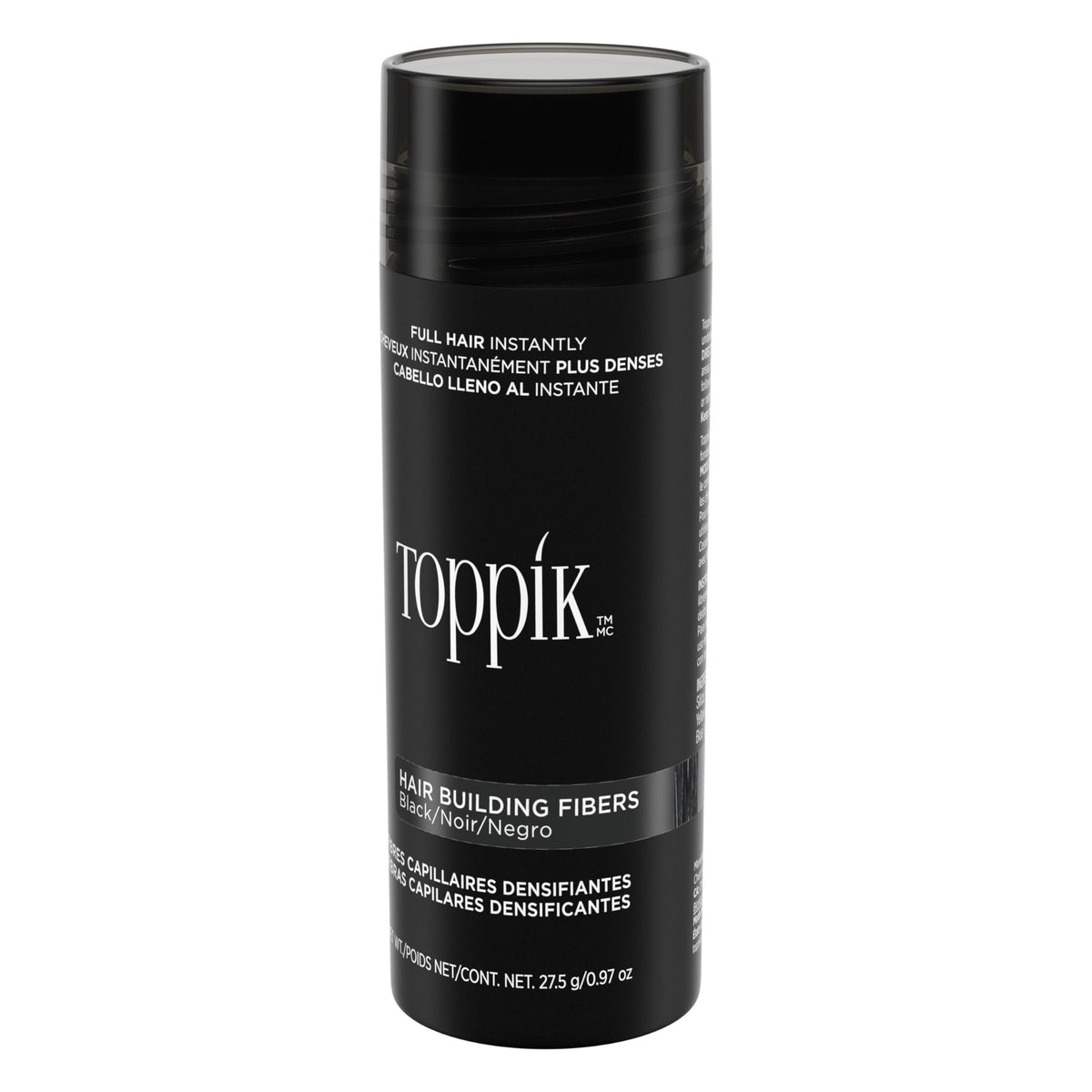 TOPPIK Hair Building Fibers, Black, VALUE SIZE 27.5 g, Fill In Fine or Thinning Hair, Instantly Thicker Looking, Multiple Shades for Men & Women 🍁 All In One Marketplace Canada