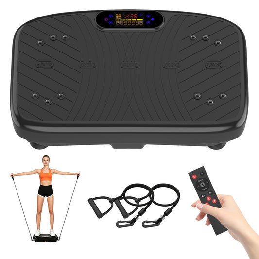 GDCOO Vibration Plate Exercise Machine, Vibrating Plate for Lymphatic Drainage, Vibrating Platform with 200 Adjustable Speeds, Fitness & Weight Loss Vibration Plate, 450 Lbs Max Capacity (Matte Black) 🍁 All In One Marketplace Canada