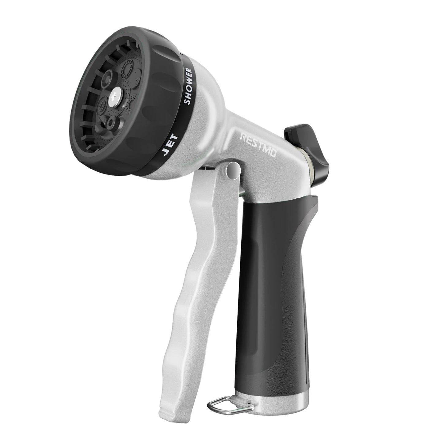 RESTMO Garden Hose Nozzle, Heavy Duty Metal Water Hose Nozzle with 7 Adjustable Spray Patterns, High Pressure Hand Sprayer with Flow Control, Best for Watering Plant & Lawn, Washing Car & Pet, Black 🍁 All In One Marketplace Canada