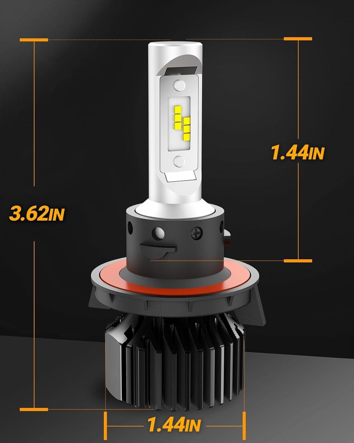 SEALIGHT H13 9008 LED Headlight Bulbs 50000LM 800% Brightness, Dual Hi/Lo Beam, 6000K Cool White, High Low Beam H13 Halogen Replacement, Plug and Play, IP67 Waterproof, Pack of 2 🍁 All In One Marketplace Canada