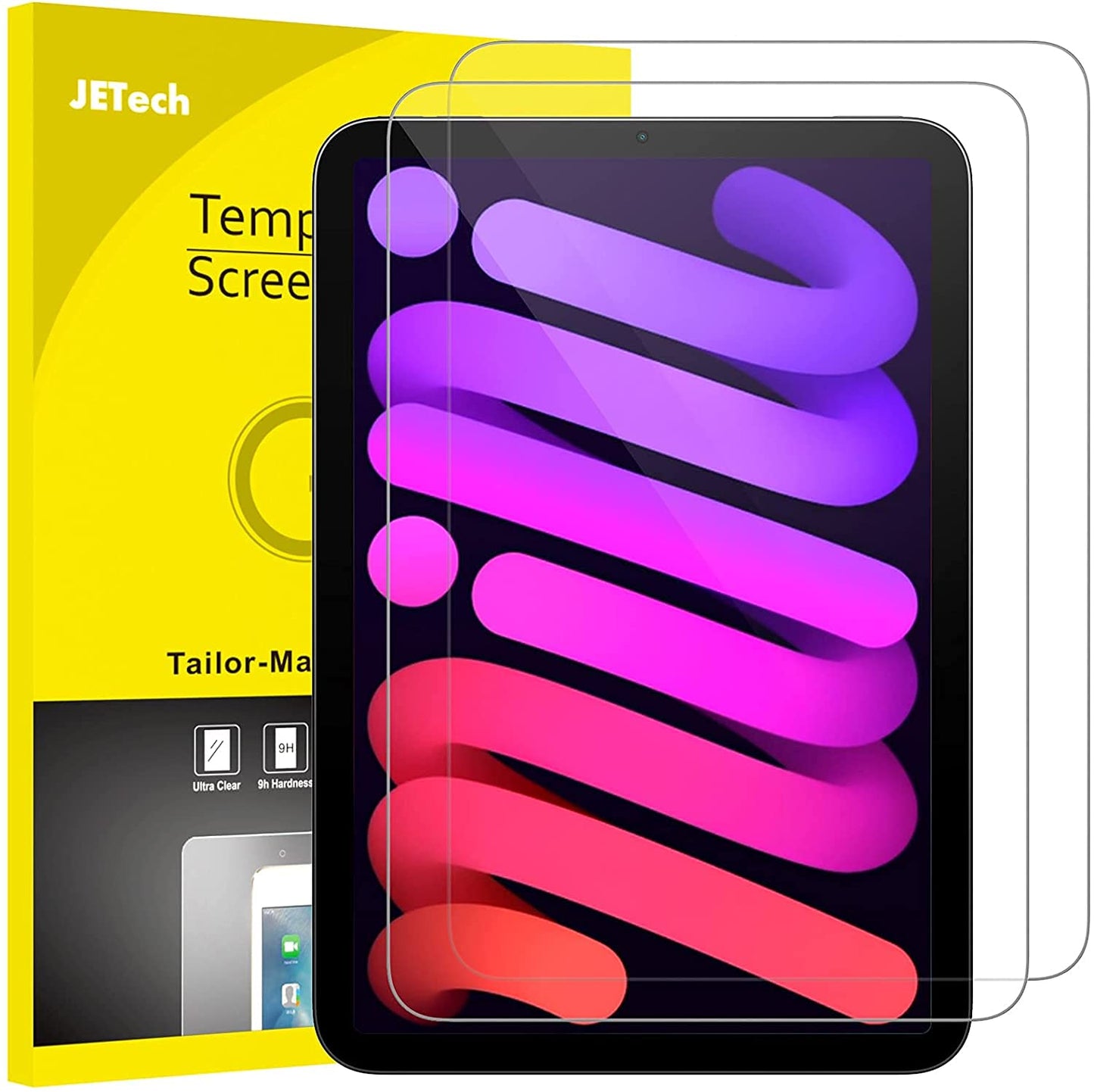 JETech Screen Protector for iPad mini (A17 Pro, 2024 Model, 7th Generation) / mini 6 (2021 Model, 6th Generation), 8.3-Inch, Tempered Glass Film, 2-Pack 🍁 All In One Marketplace Canada