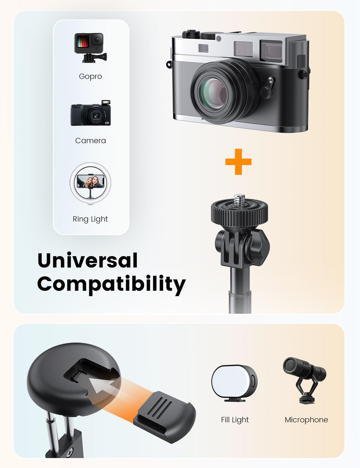ANXRE 67.7" Photographic Tripod Stand with Light, NT99 Tripod Stand for Cell Phone & Camera & Gopro, Travel Stand Holder with Remote for Content Creator Video Recording 🍁 All In One Marketplace Canada