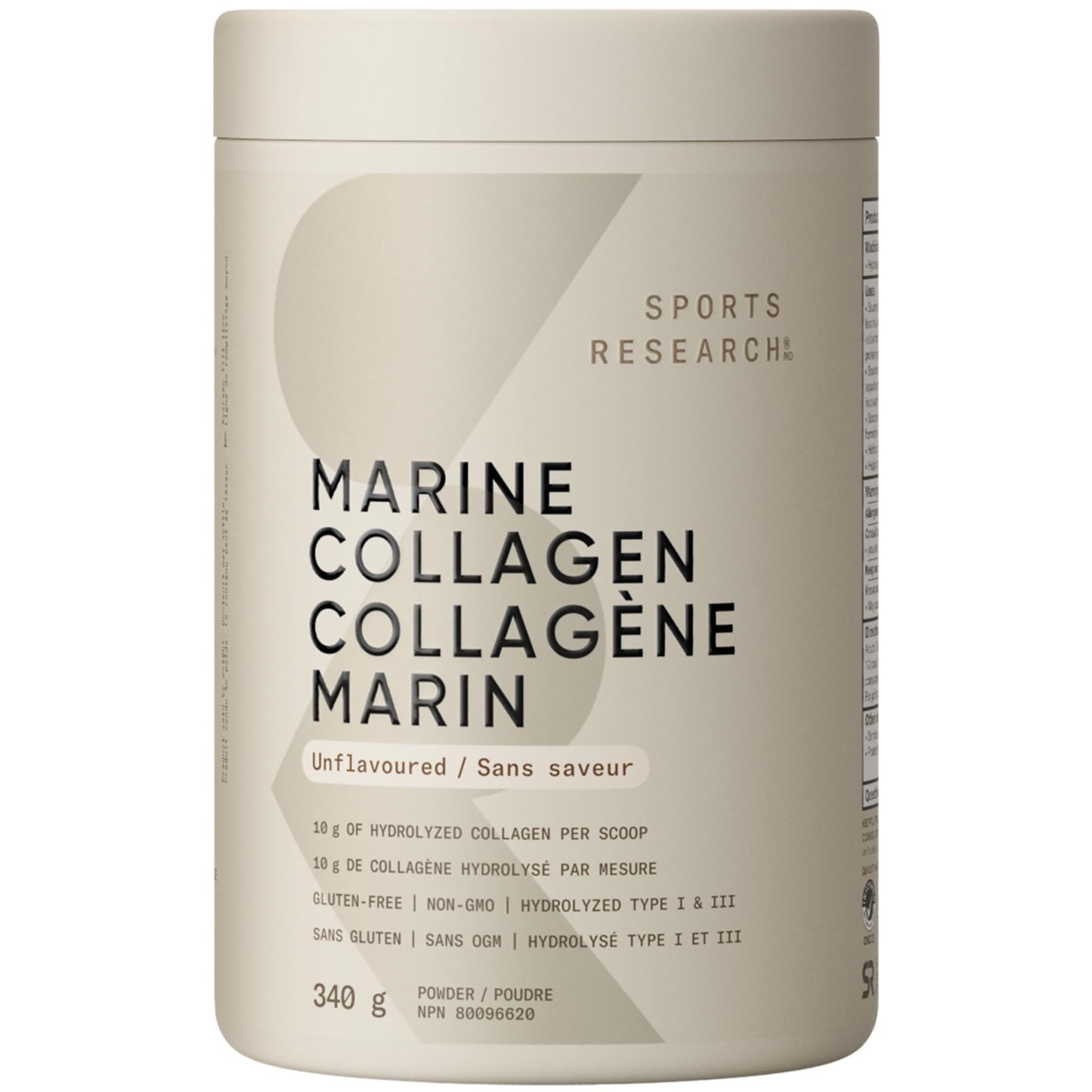 Sports Research® Marine Collagen Peptides Powder - Sourced from Wild-Caught Fish, Pescatarian Friendly, Keto Certified & Non-GMO Verified - Easy to Mix in Water or Juice! (34 Servings) 🍁 All In One Marketplace Canada
