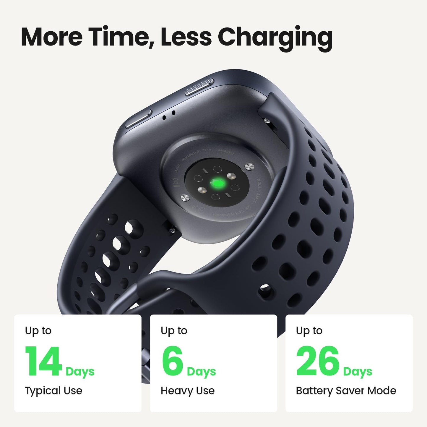 Amazfit Bip 6 Smart Watch 46mm, 14 Day Battery, 1.97" AMOLED Display, GPS & Free Maps, AI, Bluetooth Call & Text, Health, Fitness & Sleep Tracker, 140+ Workout Modes, 5 ATM Water-Resistance, Black 🍁 All In One Marketplace Canada