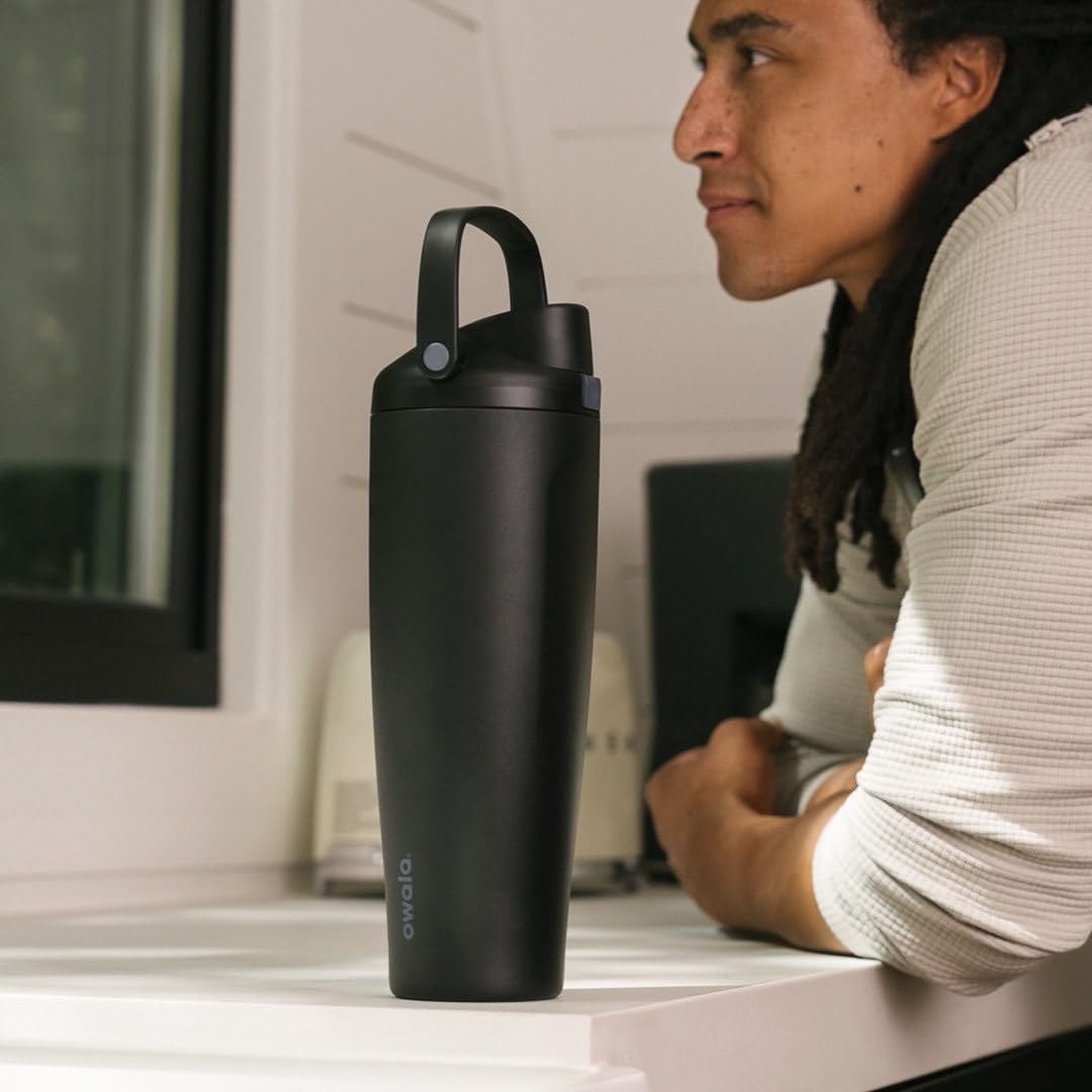 Owala FreeSip Sway Insulated Stainless Steel Water Bottle with Two-Way Spout, Built-In Straw and Bucket Handle, Made for Travel, School, and Sports, 40oz, BPA Free, Leak Proof, Summer Sweetness 🍁 All In One Marketplace Canada