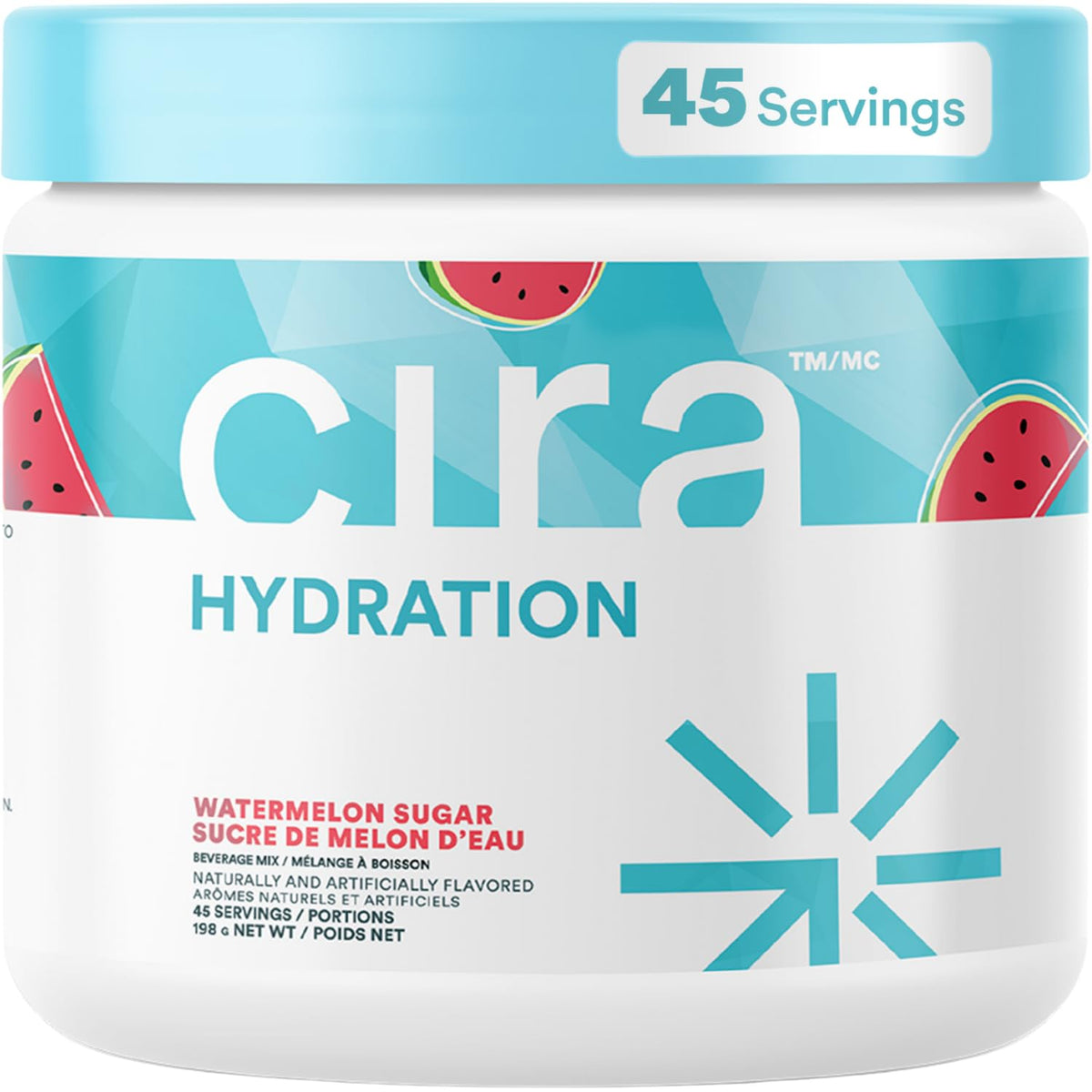 Cira Hydration Electrolytes Powder - Daily Electrolyte Powder, Sugar Free w/Himalayan Salt, Magnesium, & Potassium, Hydration Powder for Dehydration Relief & Recovery - Watermelon Sugar, 45 Servings 🍁 All In One Marketplace Canada