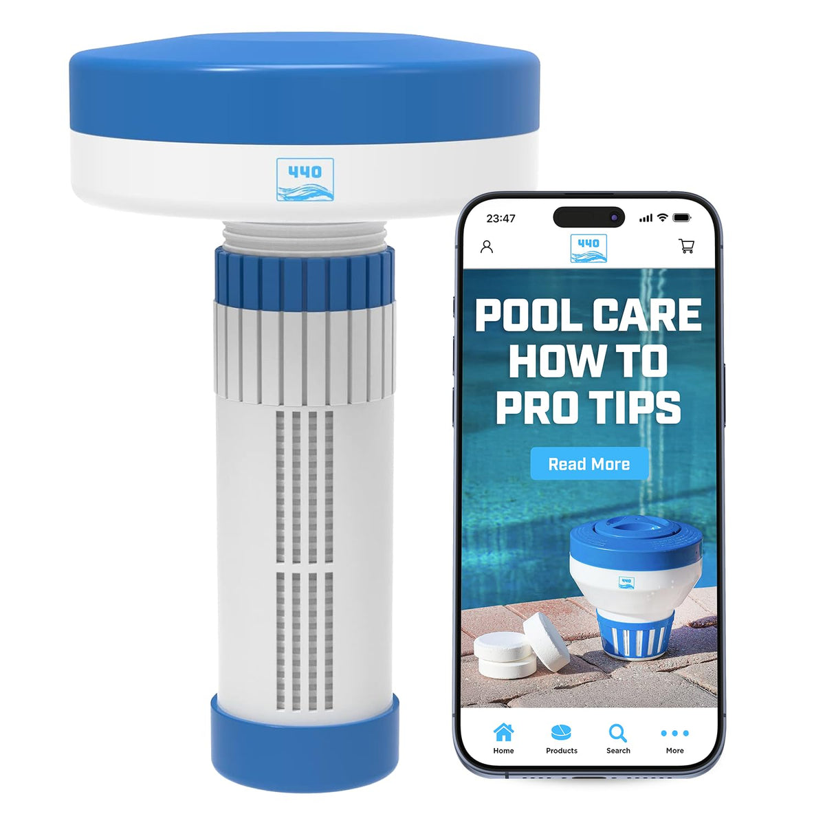 440 Mini Premium Floater Dispenser for Spa, Hot Tub and Small Pools for 1 Inch Chlorine or Bromine Tablets. (Tablets NOT Included) Adjustable Chemical Float from 0 to 13 Flow Control 🍁 All In One Marketplace Canada