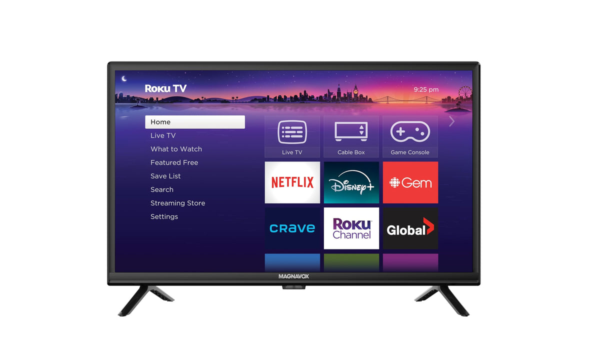 MAGNAVOX 24" ROKU Television, 720p, Black 🍁 All In One Marketplace Canada