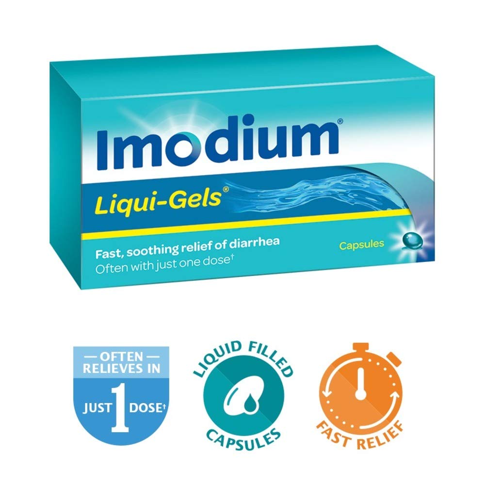 Imodium Diarrhea Relief, Liqui-Gels, 24 Count 🍁 All In One Marketplace Canada