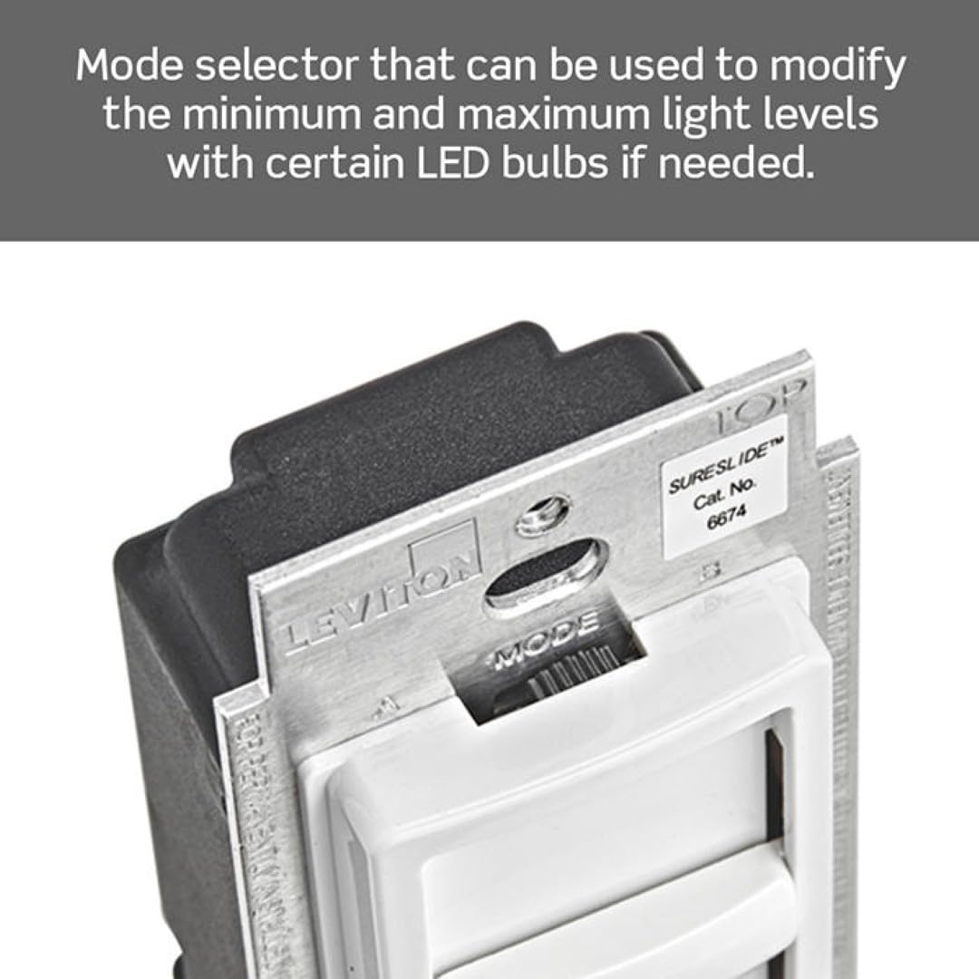 Leviton 2-Pack SureSlide Dimmer Switch for Dimmable LED, Halogen and Incandescent Bulbs, 6674-2PK, White 🍁 All In One Marketplace Canada