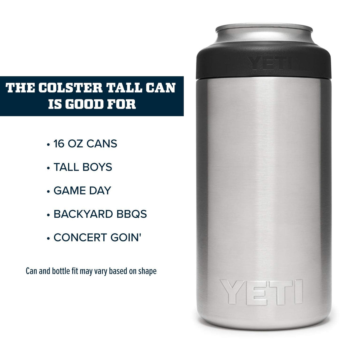 YETI Rambler 16 oz. Colster Tall Can Insulator for Tallboys & 16 oz. Cans, Stainless 🍁 All In One Marketplace Canada