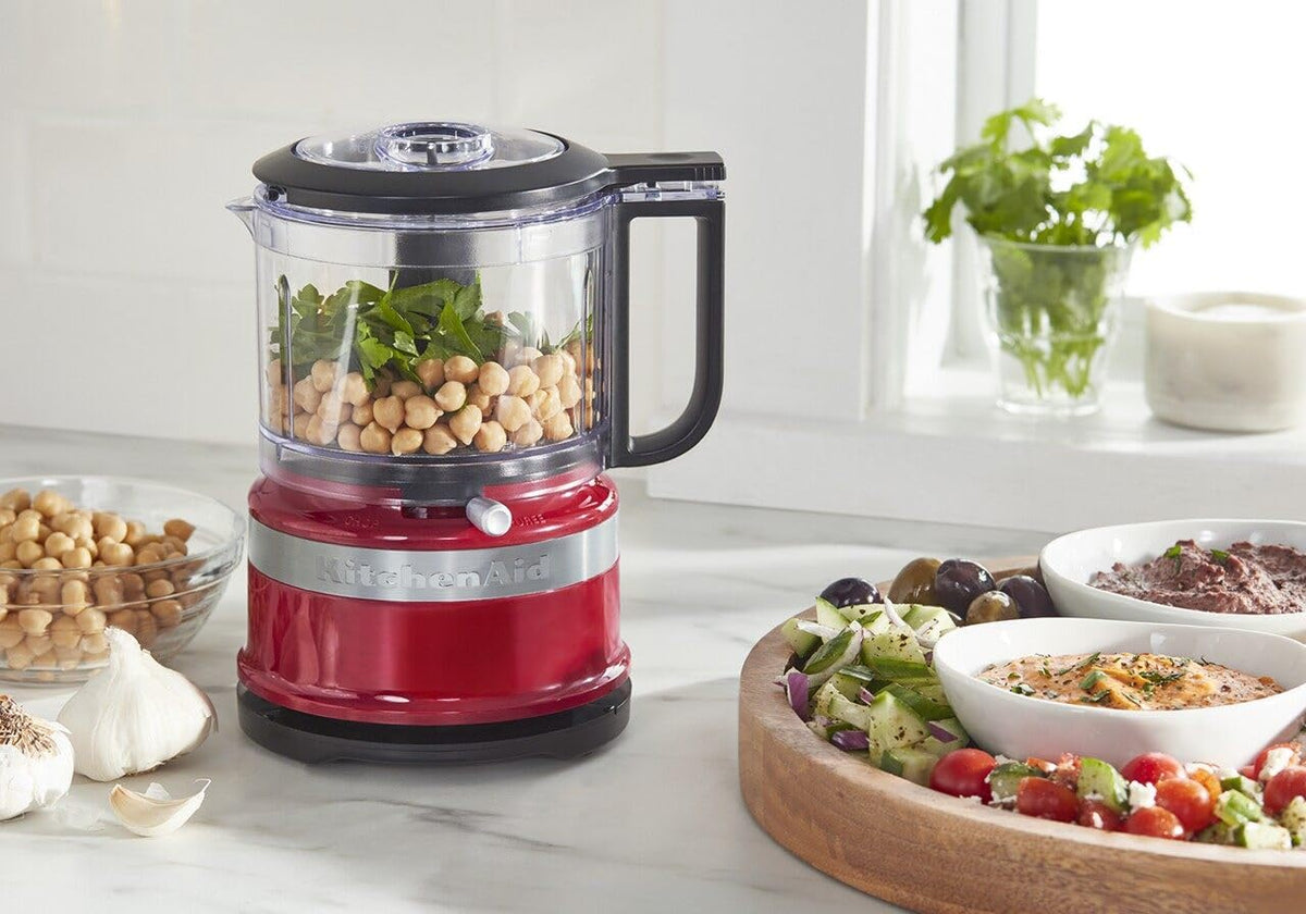 KitchenAid KFC3516ER 3.5 Cup Mini Food Processor, Empire Red 🍁 All In One Marketplace Canada