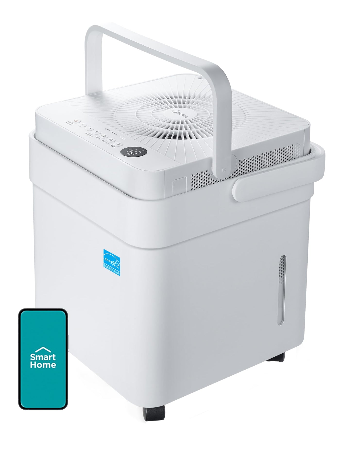 Midea Cube 50 Pint Dehumidifier for Basement and Rooms at Home for up to 4,500 Sq. Ft., Smart Control, Compatible with Alexa, Drain Hose Included, ENERGY STAR Certificated 🍁 All In One Marketplace Canada