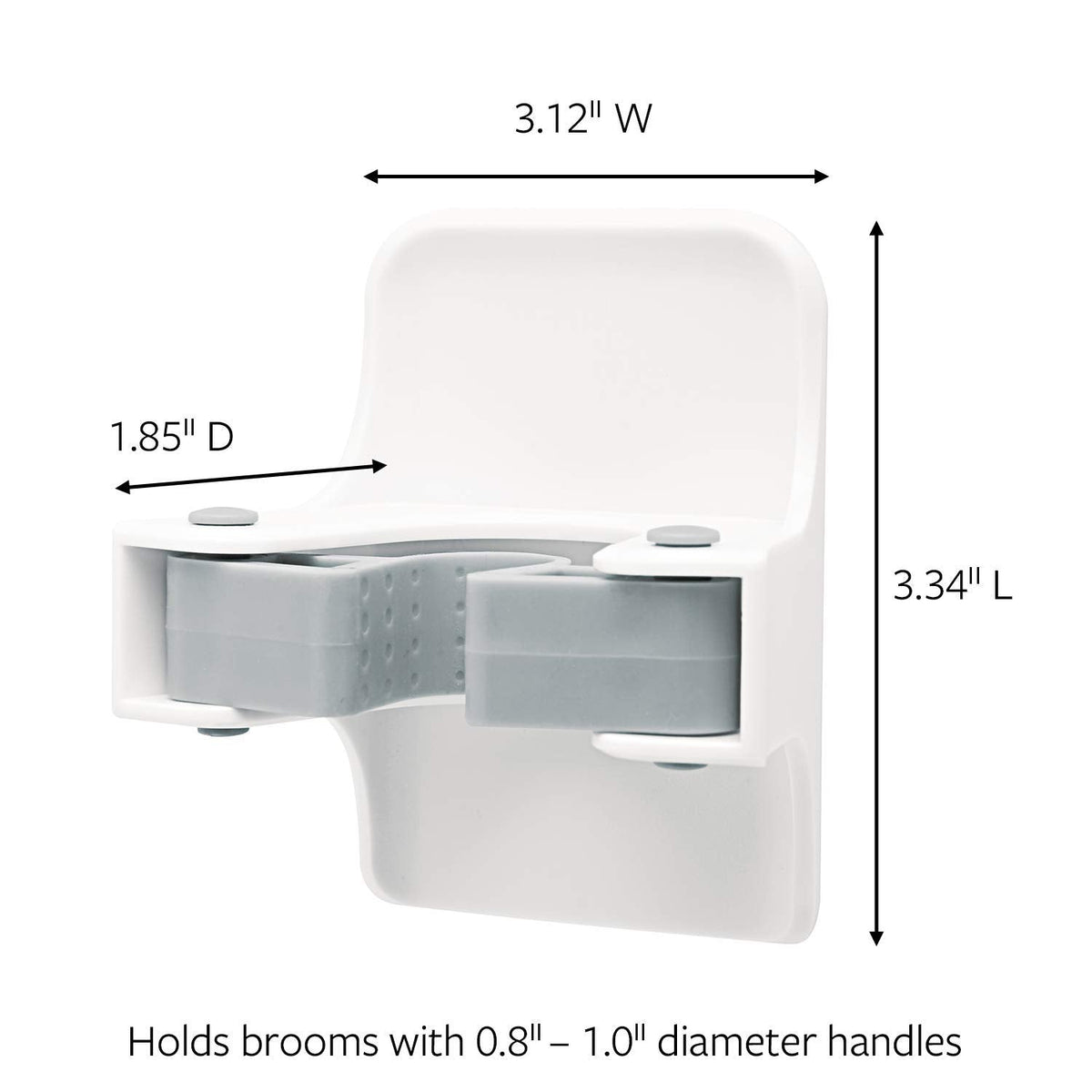 Command Broom and Mop Grippers Wall Hook, Damage Free Hanging Wall Mount Broom and Mop Holder, No Tools Household Cleaning Organizer for Living Spaces, 2 Hangers and 4 Command Strips 🍁 All In One Marketplace Canada
