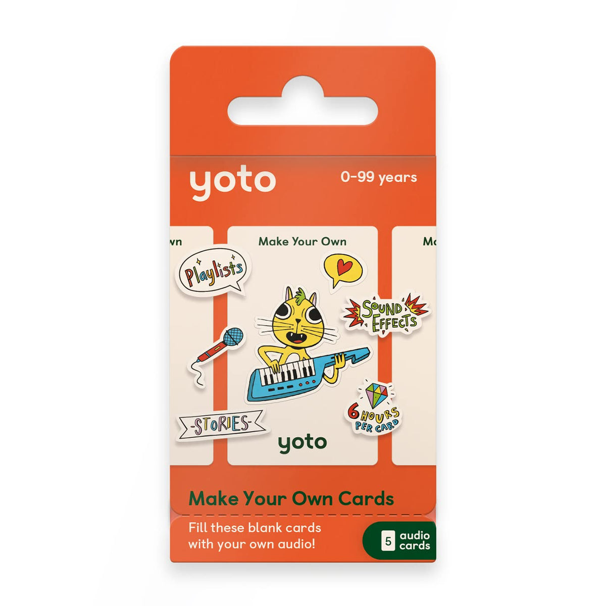 Yoto Make Your Own Cards – 5 Blank Audio Cards for Use with Player & Mini All-in-1 Audio Device, Record & Play Stories Music Radio Podcasts Birthday Messages & Fun Educational Learning Activities 🍁 All In One Marketplace Canada