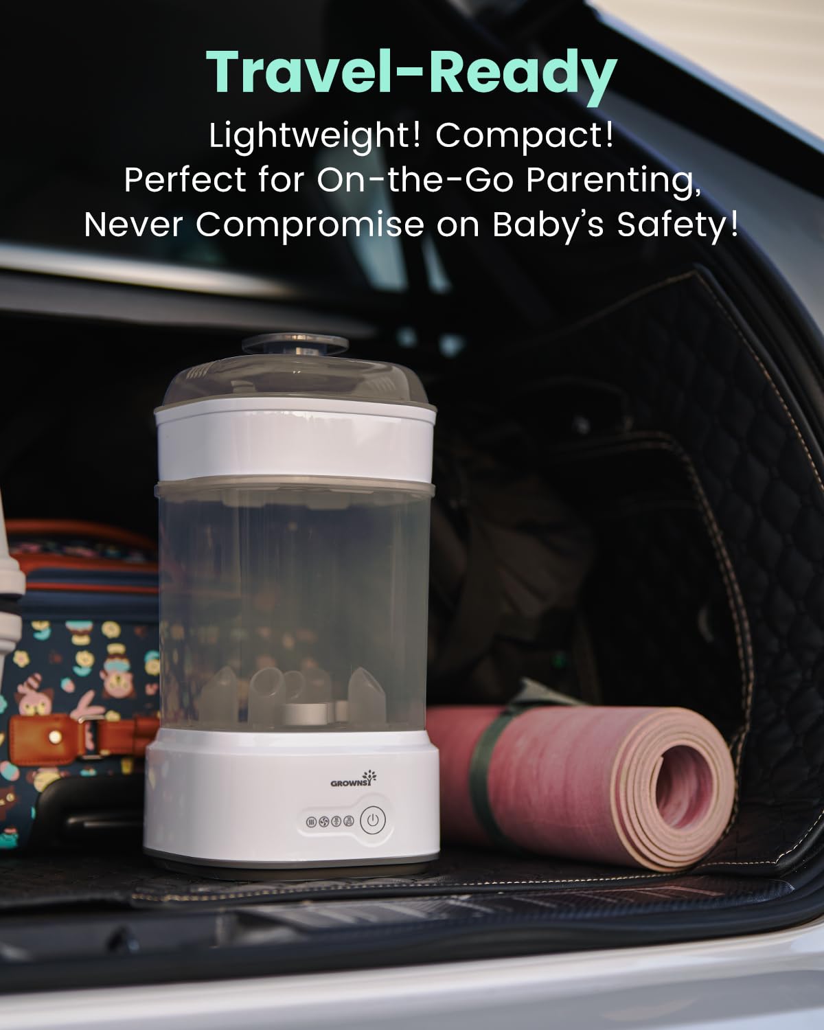 Bottle Sterilizer and Dryer, Compact Baby Bottle Sterilizer, Electric Steam Bottle Sanitizer for Baby Bottles, Pacifiers, Pump Parts 🍁 All In One Marketplace Canada