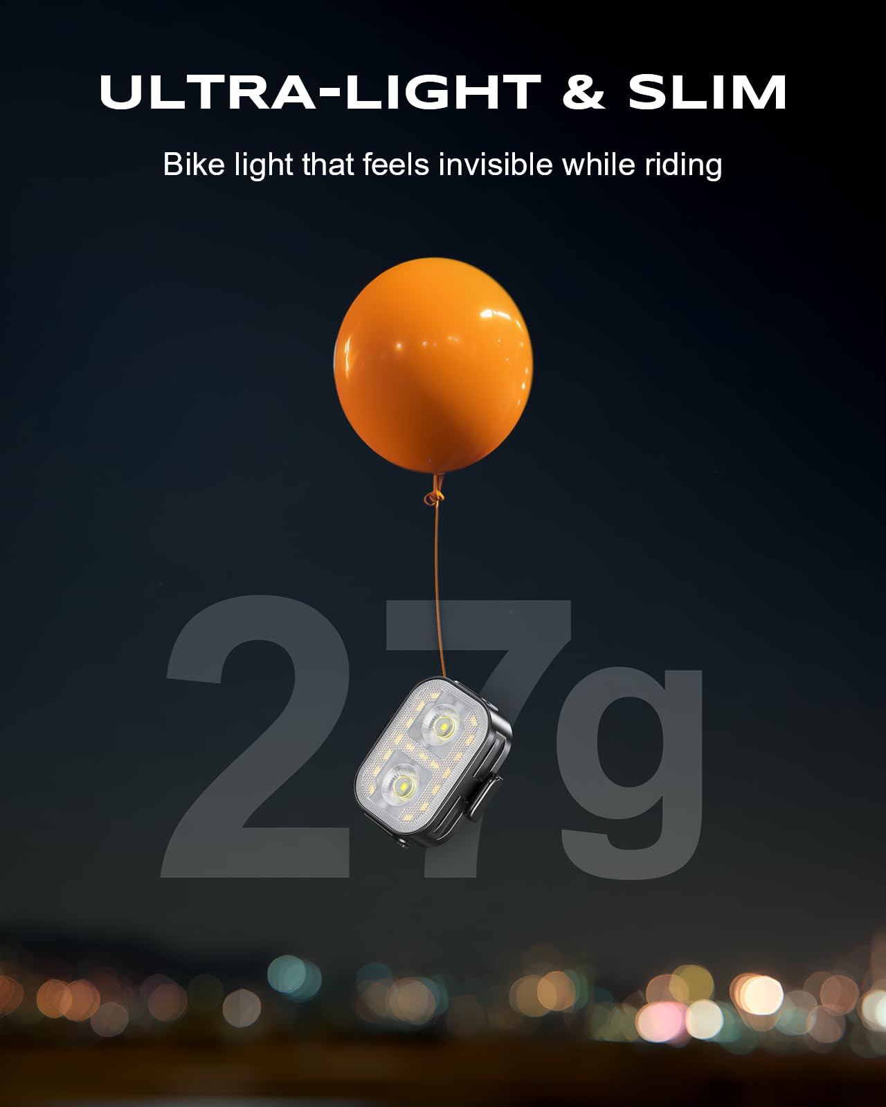 WOCBUY Bike Lights, Ultra-Slim & Lightweight Rechargeable Bicycle Lights Set, [5+6 Modes] Dual USB-C Bike Lights Front and Back, IP65 Waterproof Bicycle Lights for Night Riding Road Mountain Cycling 🍁 All In One Marketplace Canada