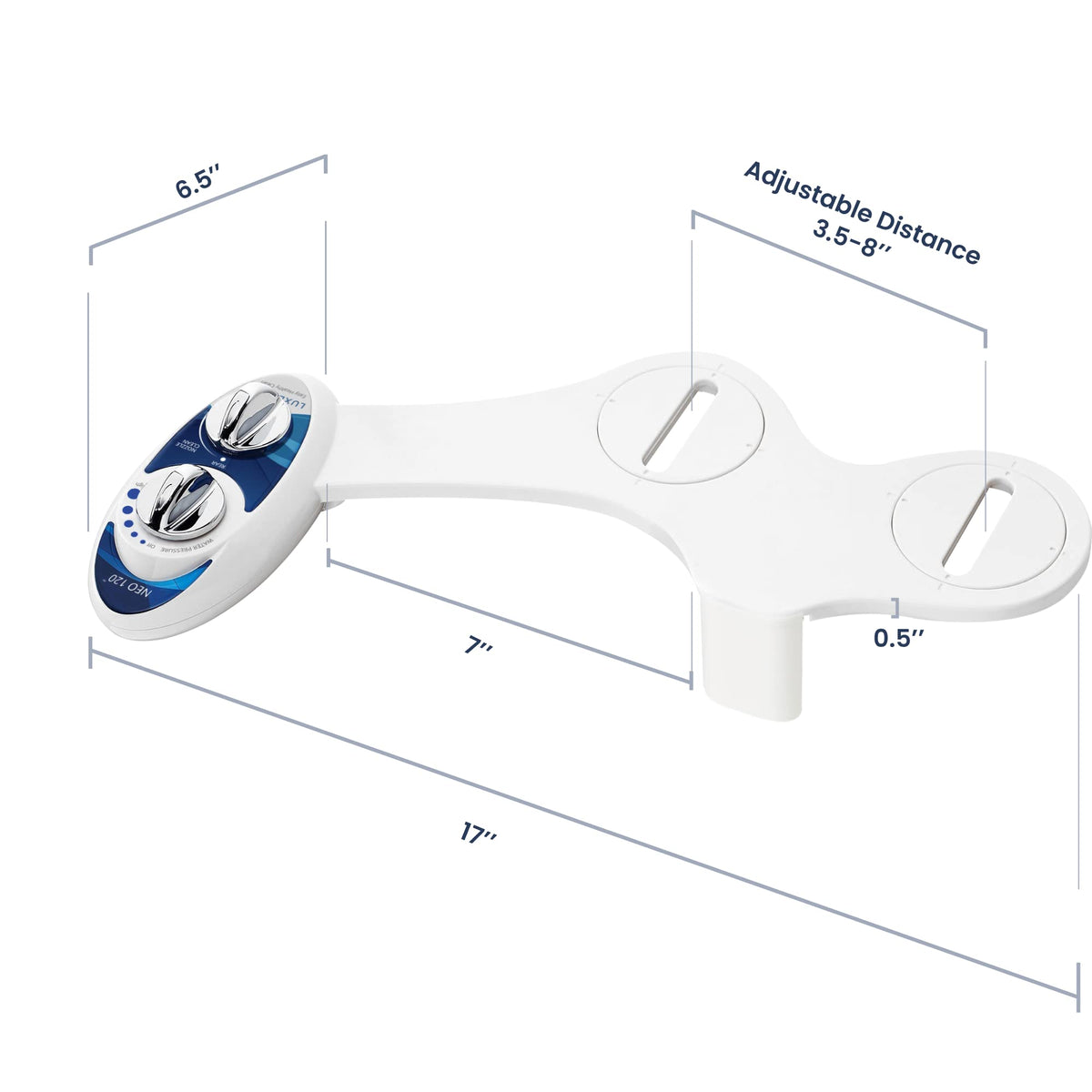 LUXE Bidet NEO 120 - Bidet Attachment for Toilet Seat, Blue 🍁 All In One Marketplace Canada