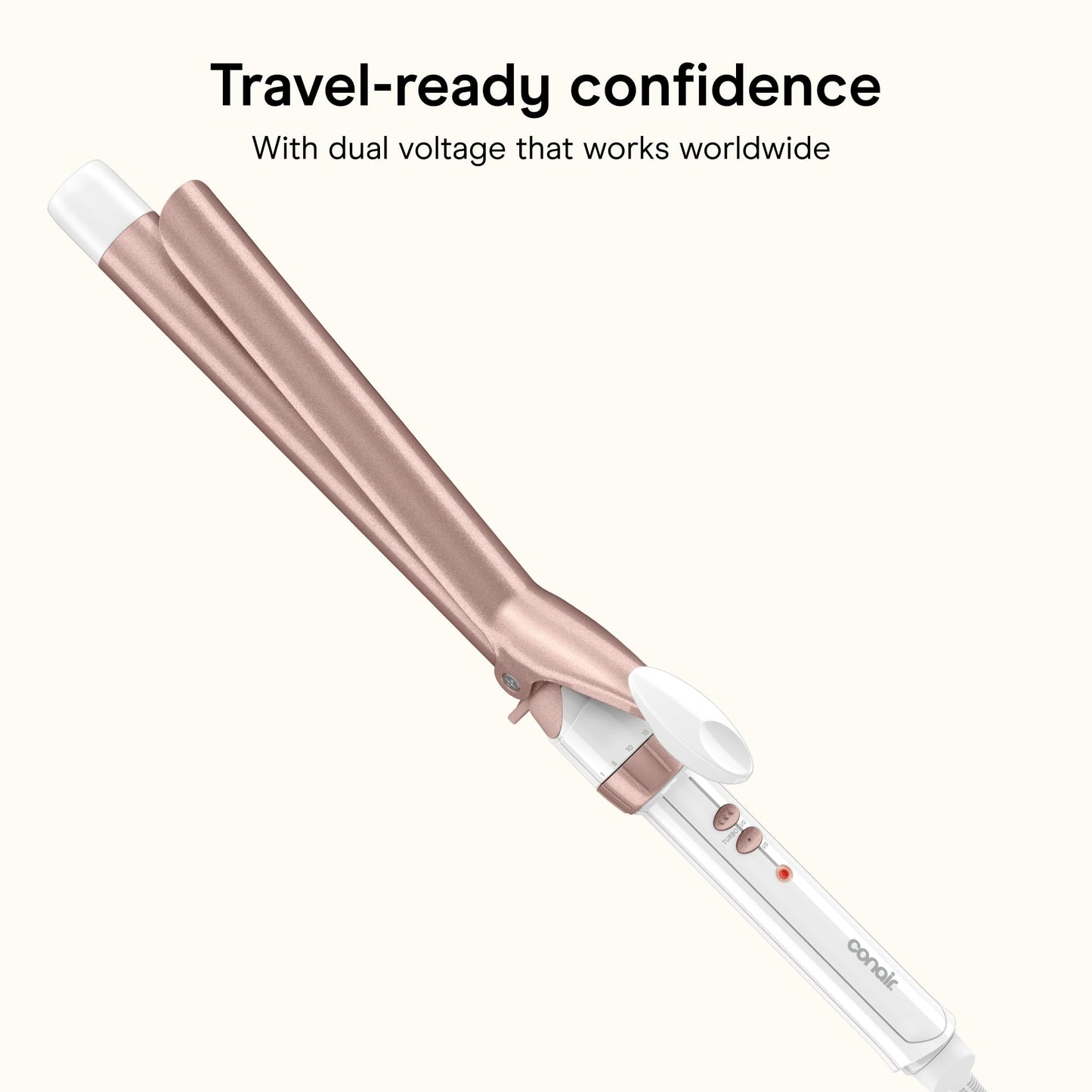Conair Double Ceramic Long Barrel 1-Inch Curling Iron, 1.0" Barrel Produces Classic Curls – for use on Medium and Long Hair, Hair Curler 🍁 All In One Marketplace Canada